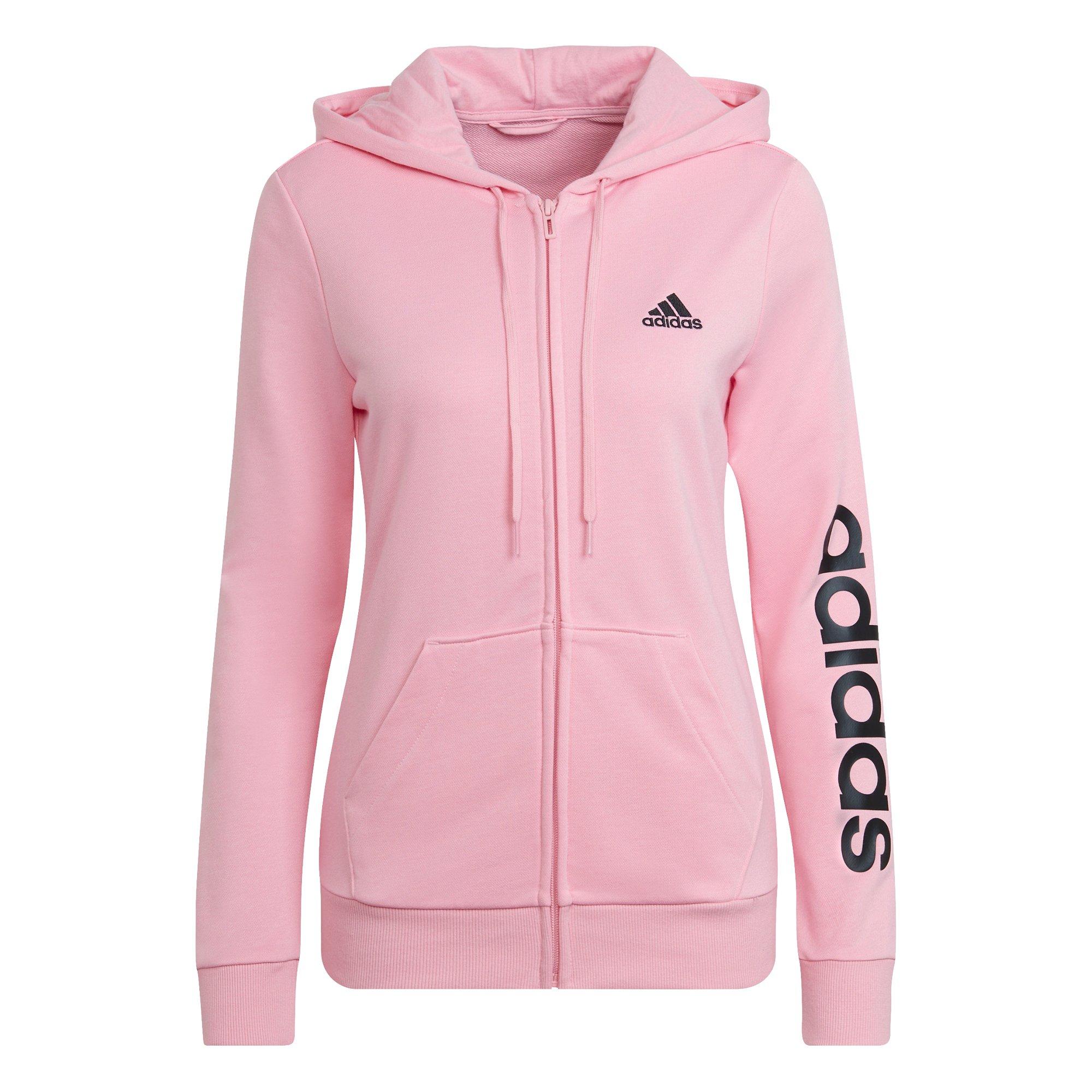 Ladies pink clearance adidas hoodie