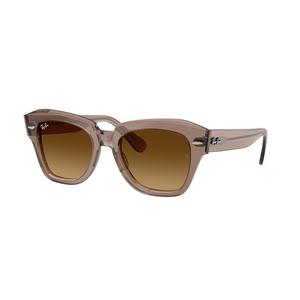 Ray-Ban State Street Brown Gradient Sunglasses &ndash; Transparent Light Brown