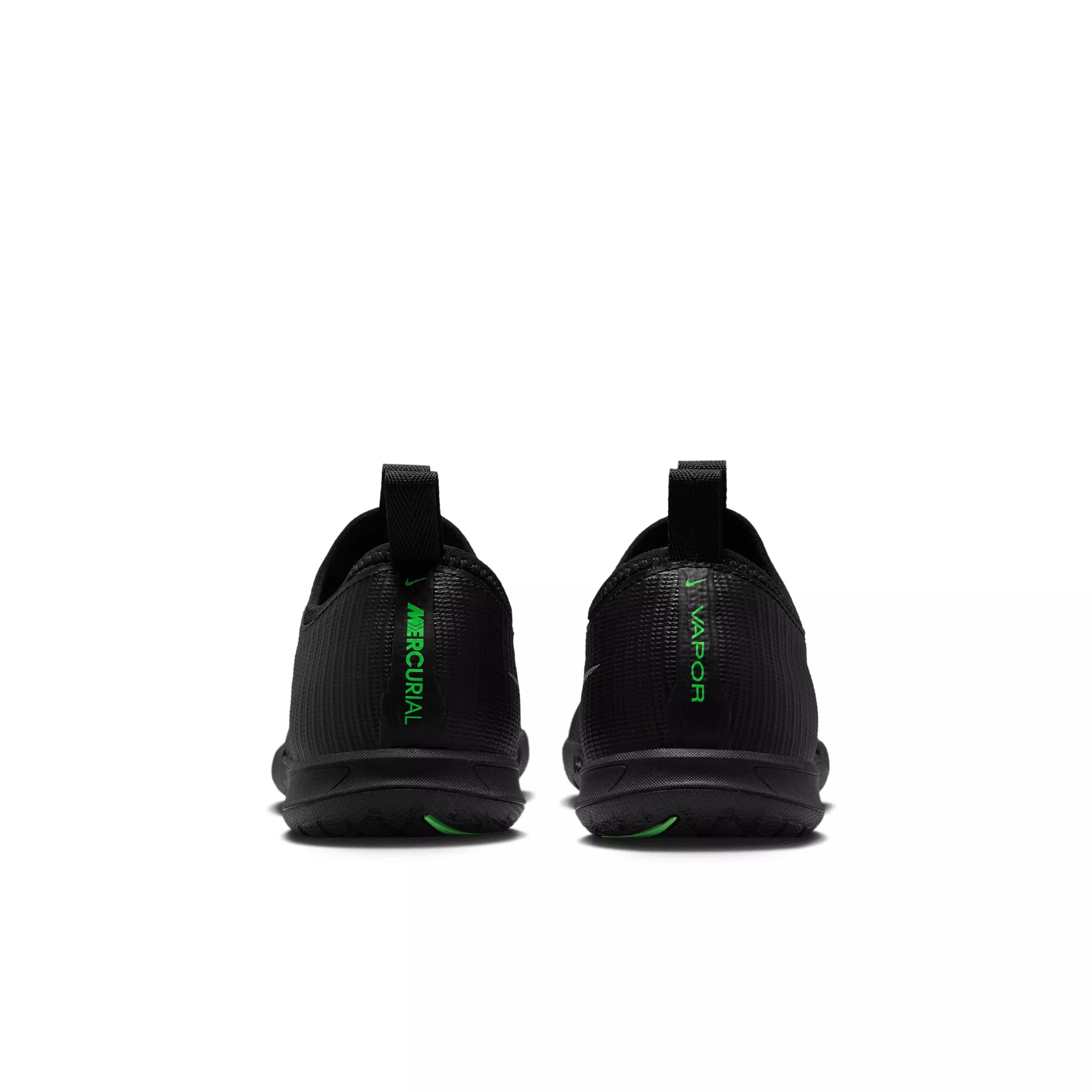 Nike Mercurial Vapor 17 Academy IC "Black/Black/Illusion Green" Grade School Kids' Soccer Shoe - BLACK/BLACK/GREEN