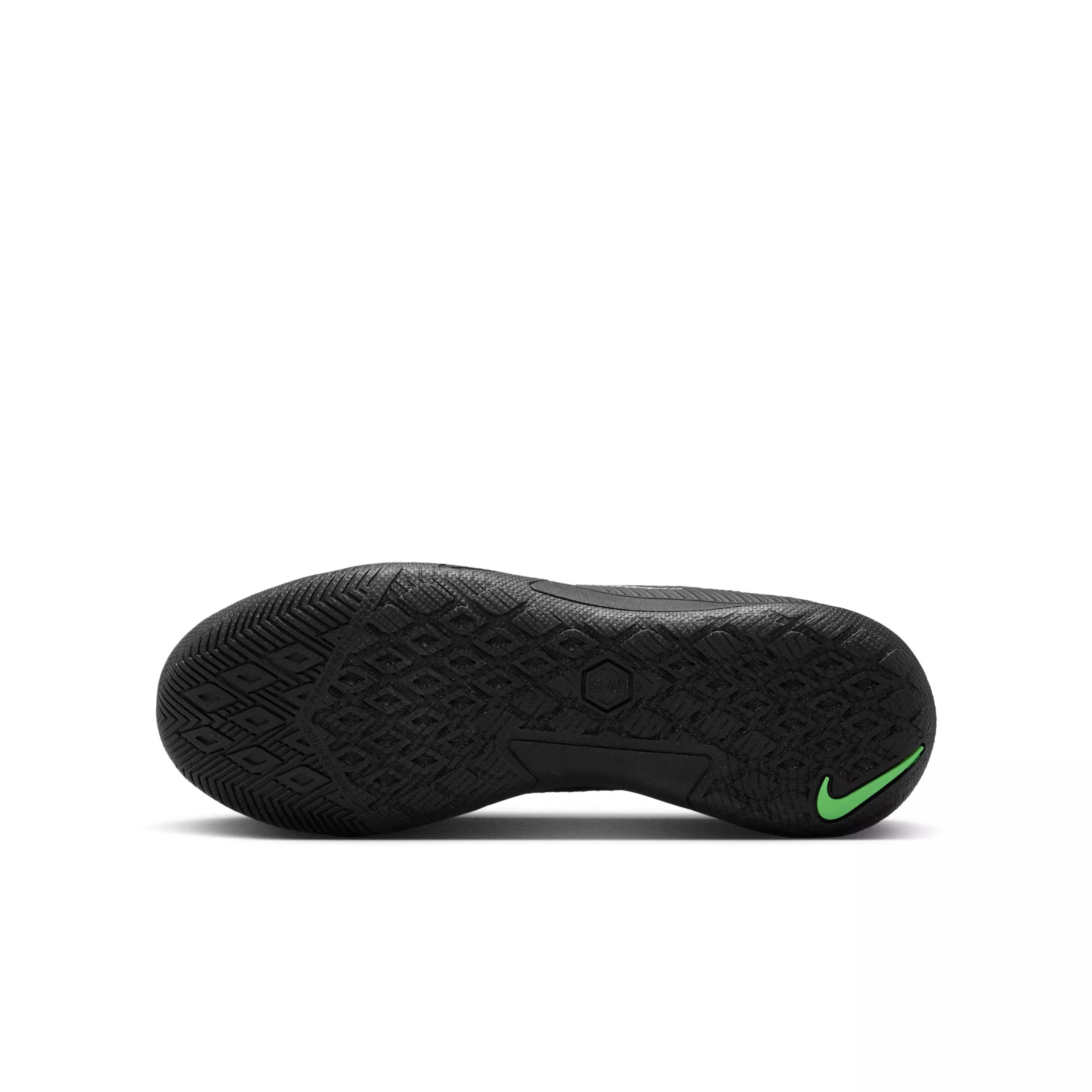 Nike Mercurial Vapor 17 Academy IC "Black/Black/Illusion Green" Grade School Kids' Soccer Shoe - BLACK/BLACK/GREEN