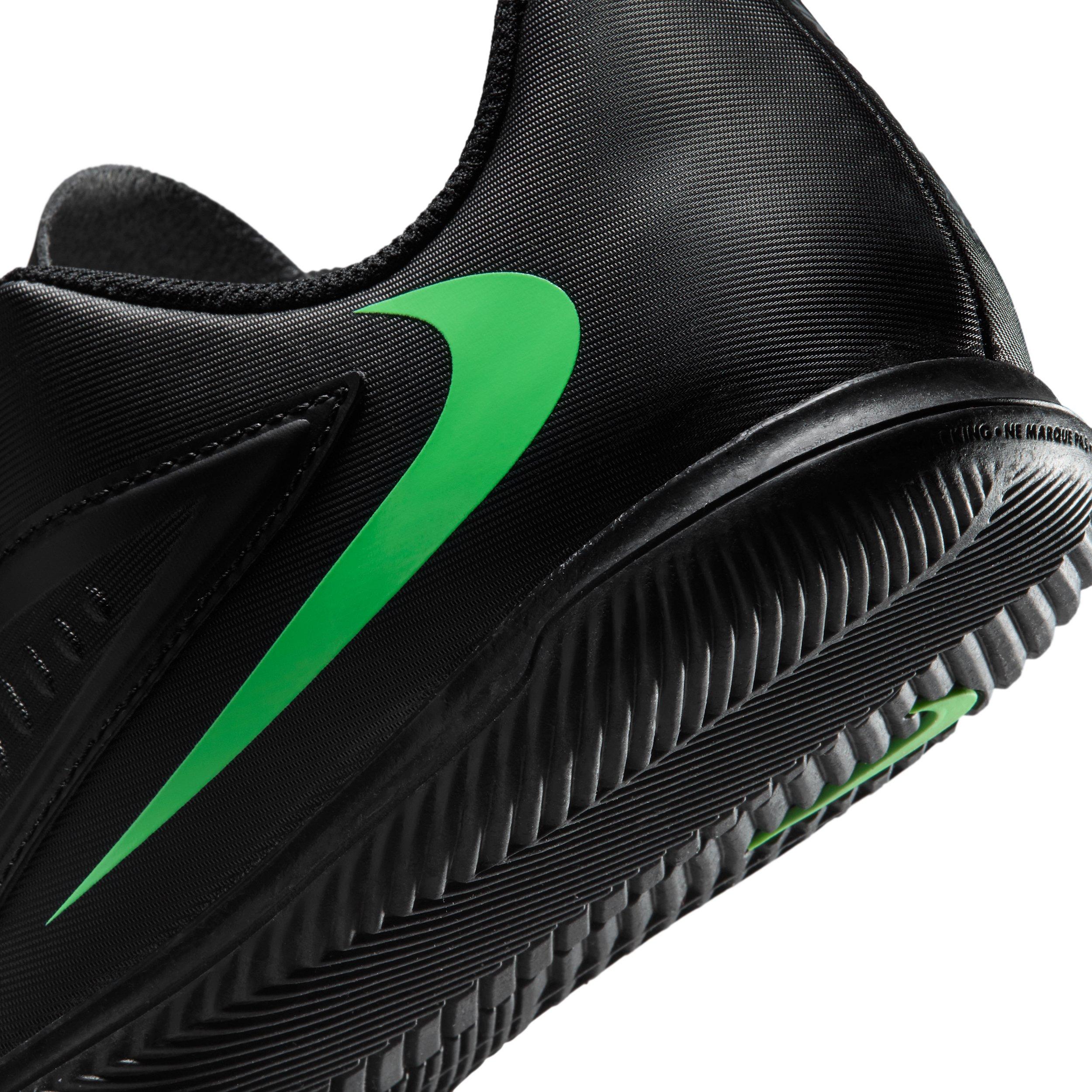 Nike Mercurial Vapor 17 Academy IC "Black/Black/Illusion Green" Grade School Kids' Soccer Shoe - BLACK/BLACK/GREEN Thumbnail View 8