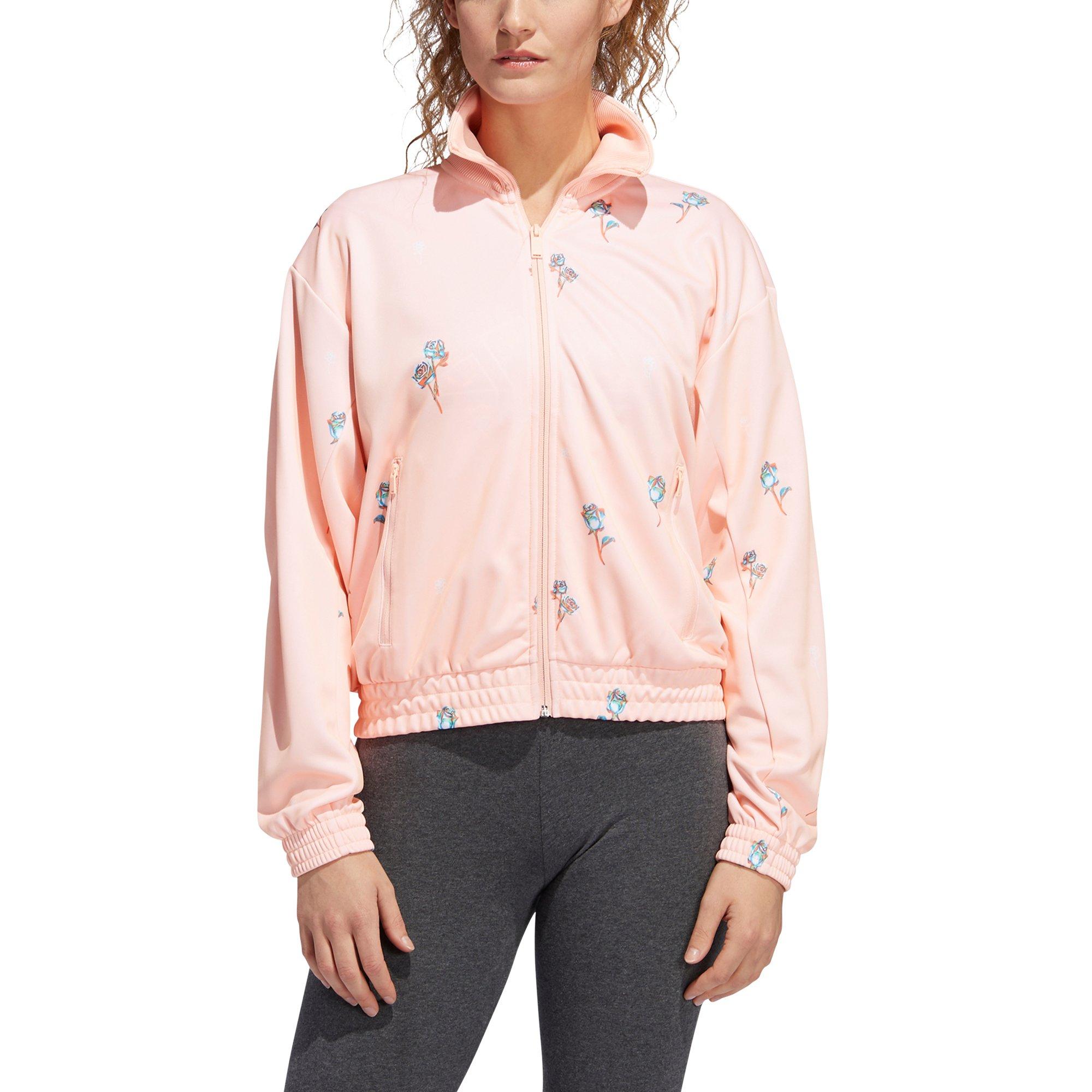 adidas floral jacket pink