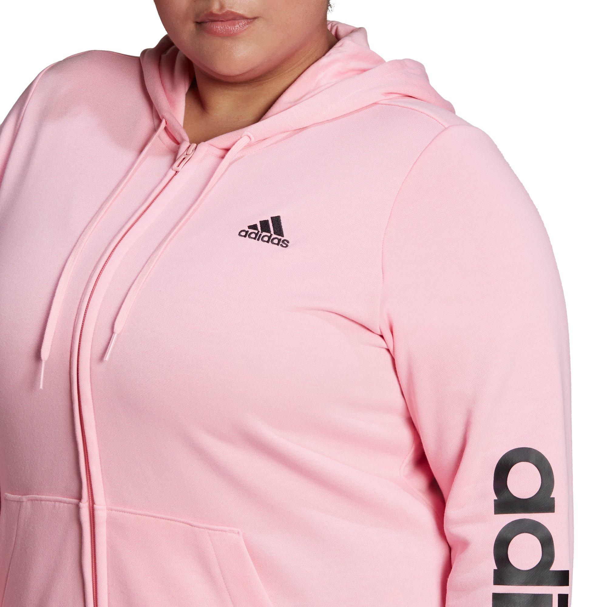 Adidas pink hot sale womens hoodie