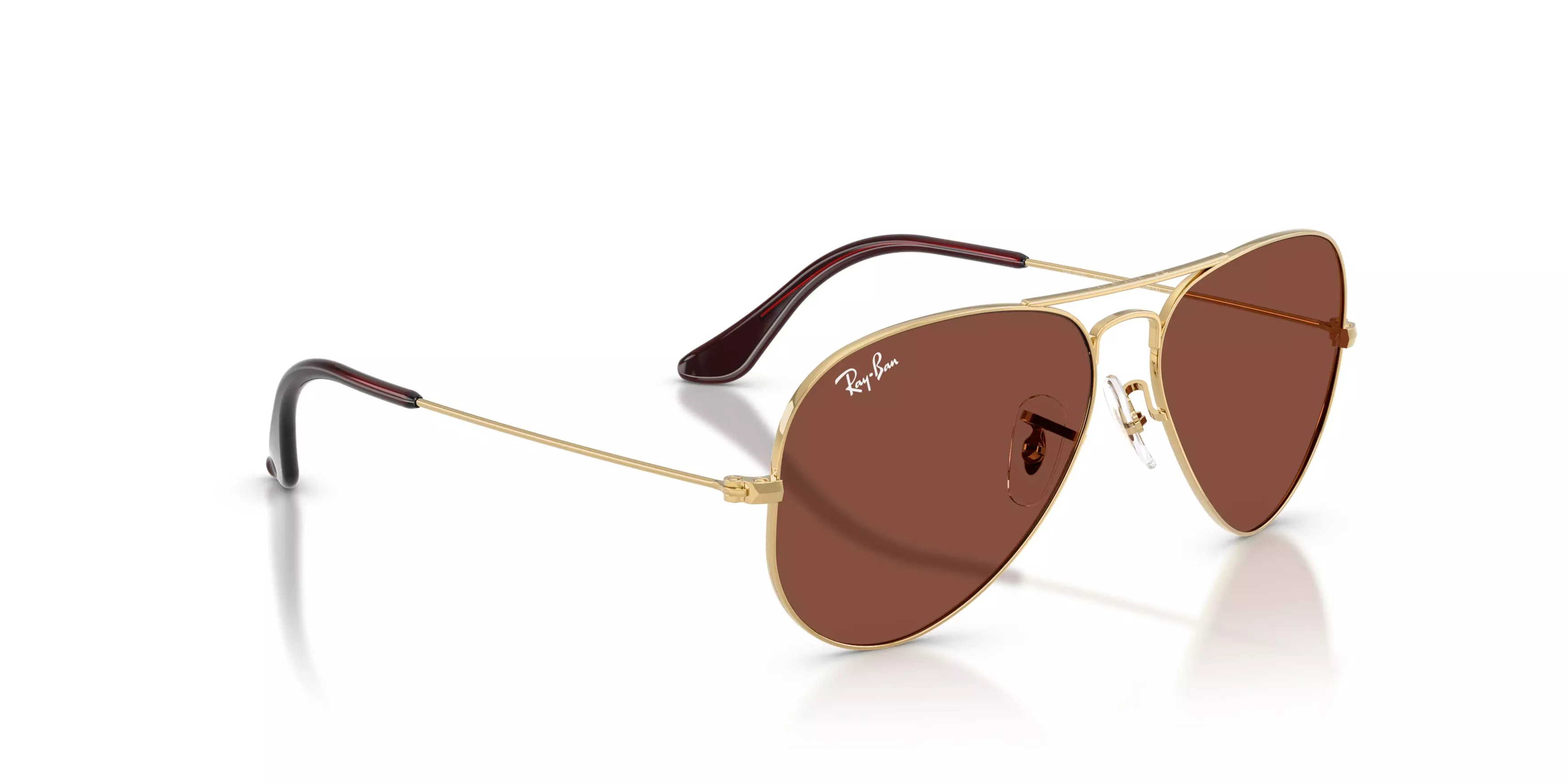 Ray-Ban Style Aviator Large Red Sunglasses – Arista Gold - GOLD/RED