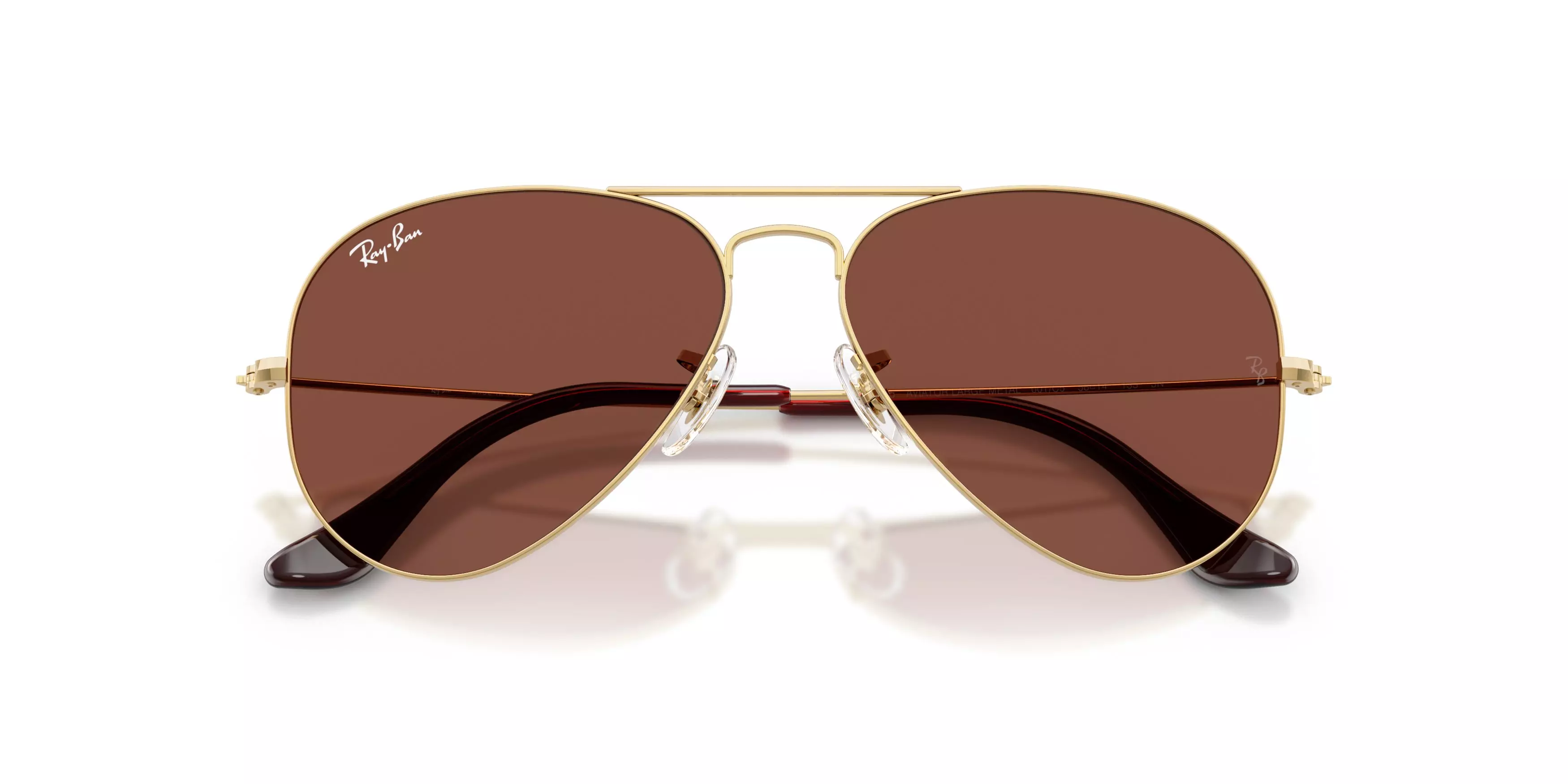 Ray-Ban Style Aviator Large Red Sunglasses – Arista Gold - GOLD/RED