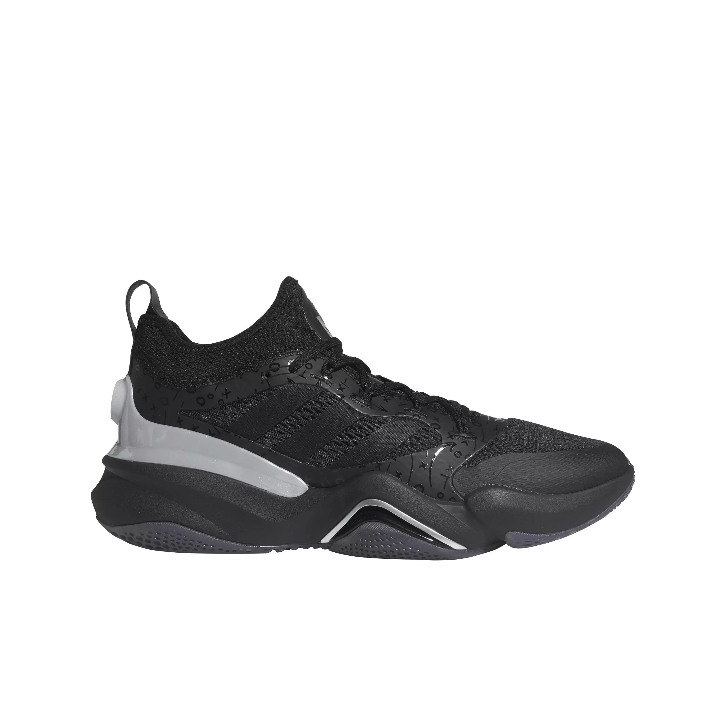 adidas Mahomes 2 Impact FLX "Core Black/Core Black/Silver Metallic" Men's Football Shoe - BLACK/BLACK/SILVER