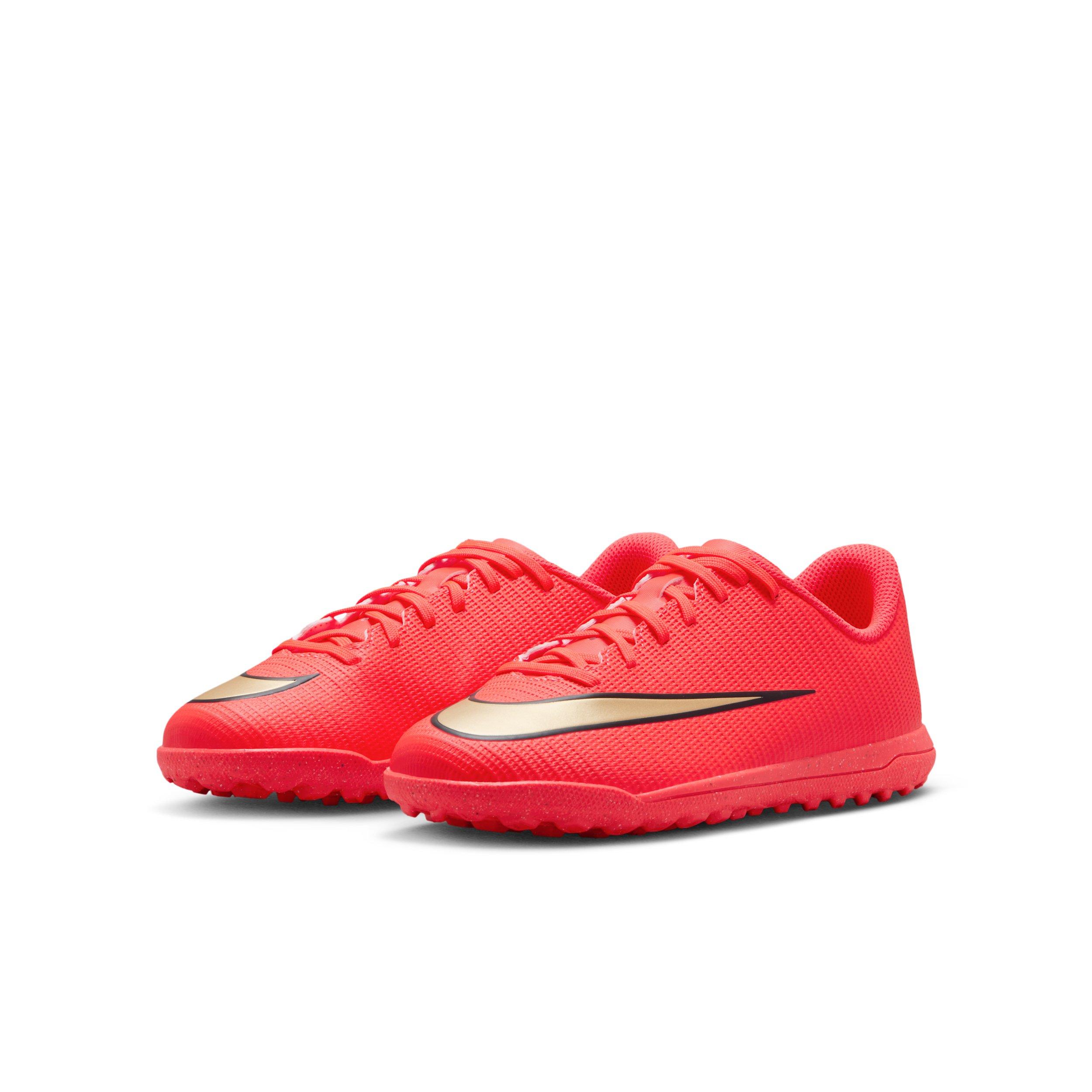 Nike Mercurial Vapor 17 Club Turf "Bright Crimson/Blur" Grade School Kids' Soccer Shoe - CRIMSON/BLUR