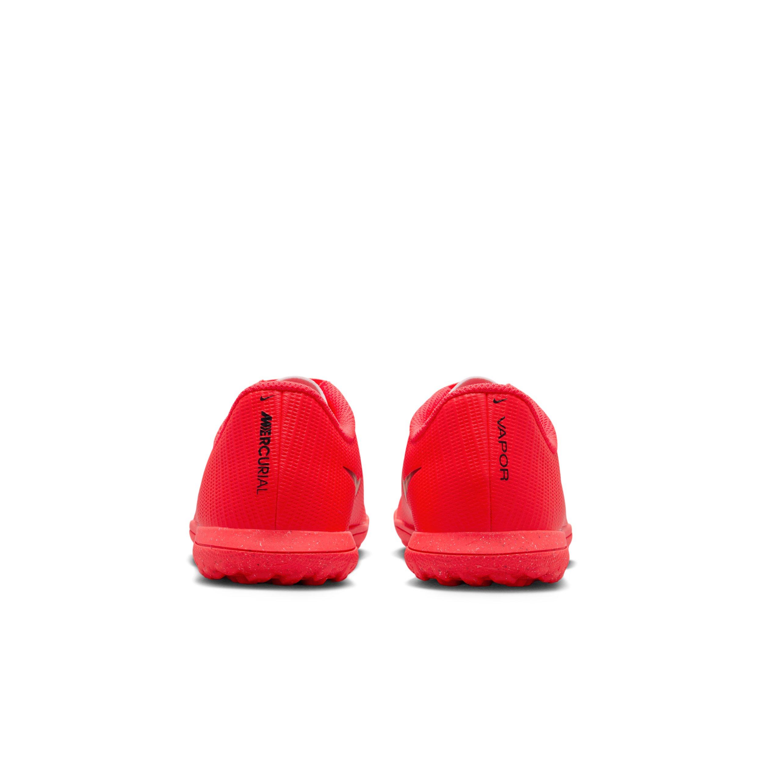 Nike Mercurial Vapor 17 Club Turf "Bright Crimson/Blur" Grade School Kids' Soccer Shoe - CRIMSON/BLUR