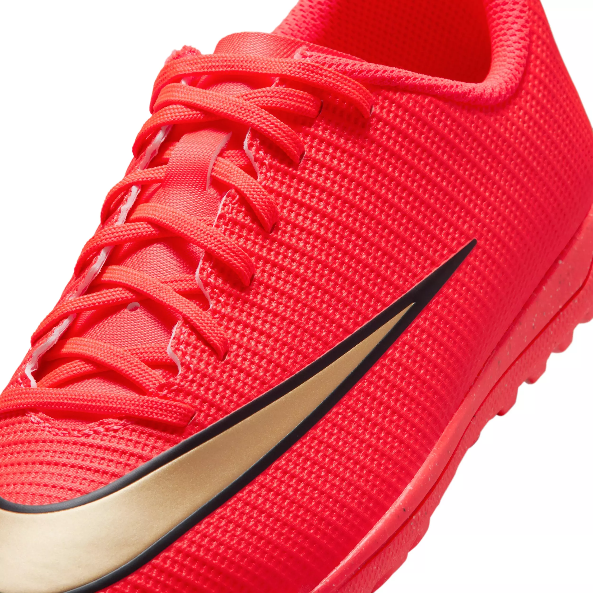 Nike Mercurial Vapor 17 Club Turf "Bright Crimson/Blur" Grade School Kids' Soccer Shoe - CRIMSON/BLUR