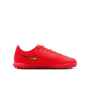 Nike Mercurial Vapor 17 Club Turf "Bright Crimson/Blur" Grade School Kids' Soccer Shoe - CRIMSON/BLUR