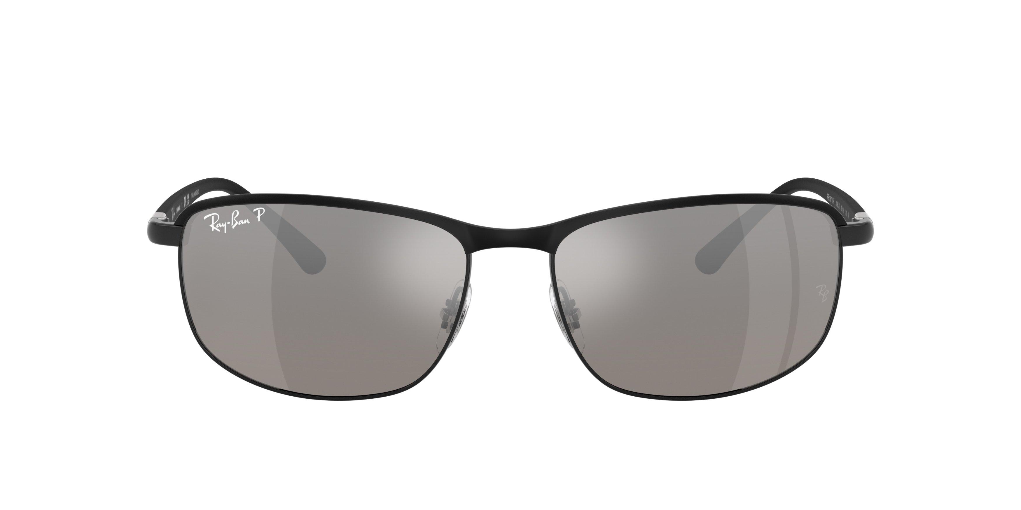 Ray-Ban RB3671CH Chromance Silver Mirror Polarized Sunglasses &ndash; Black - BLACK Thumbnail View 2