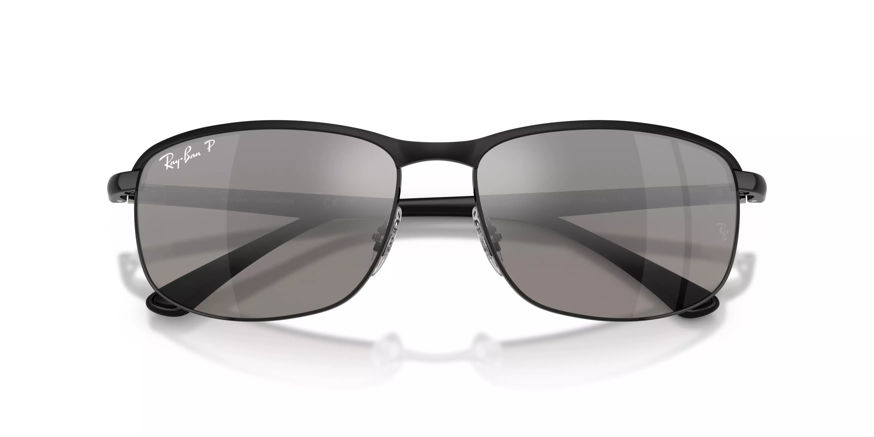 Ray-Ban RB3671CH Chromance Silver Mirror Polarized Sunglasses – Black - BLACK