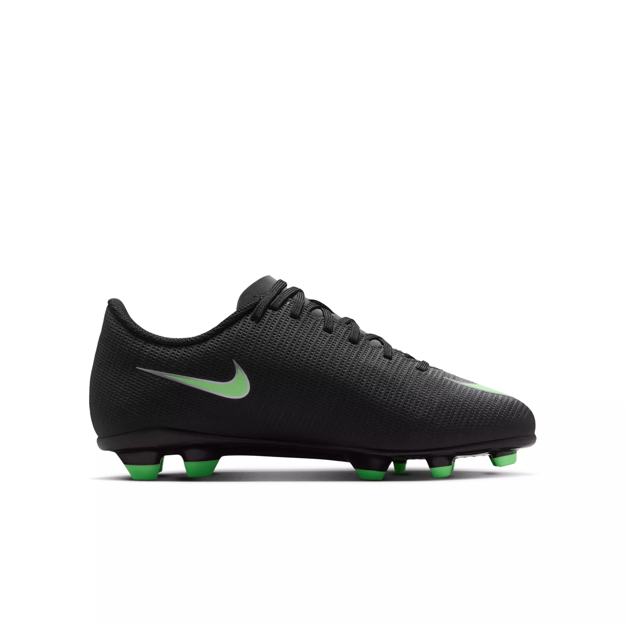 Nike Mercurial Vapor 17 Club MG "Black/Black/Illusion Green" Grade School Kids' Soccer Cleat - BLACK/BLACK/GREEN