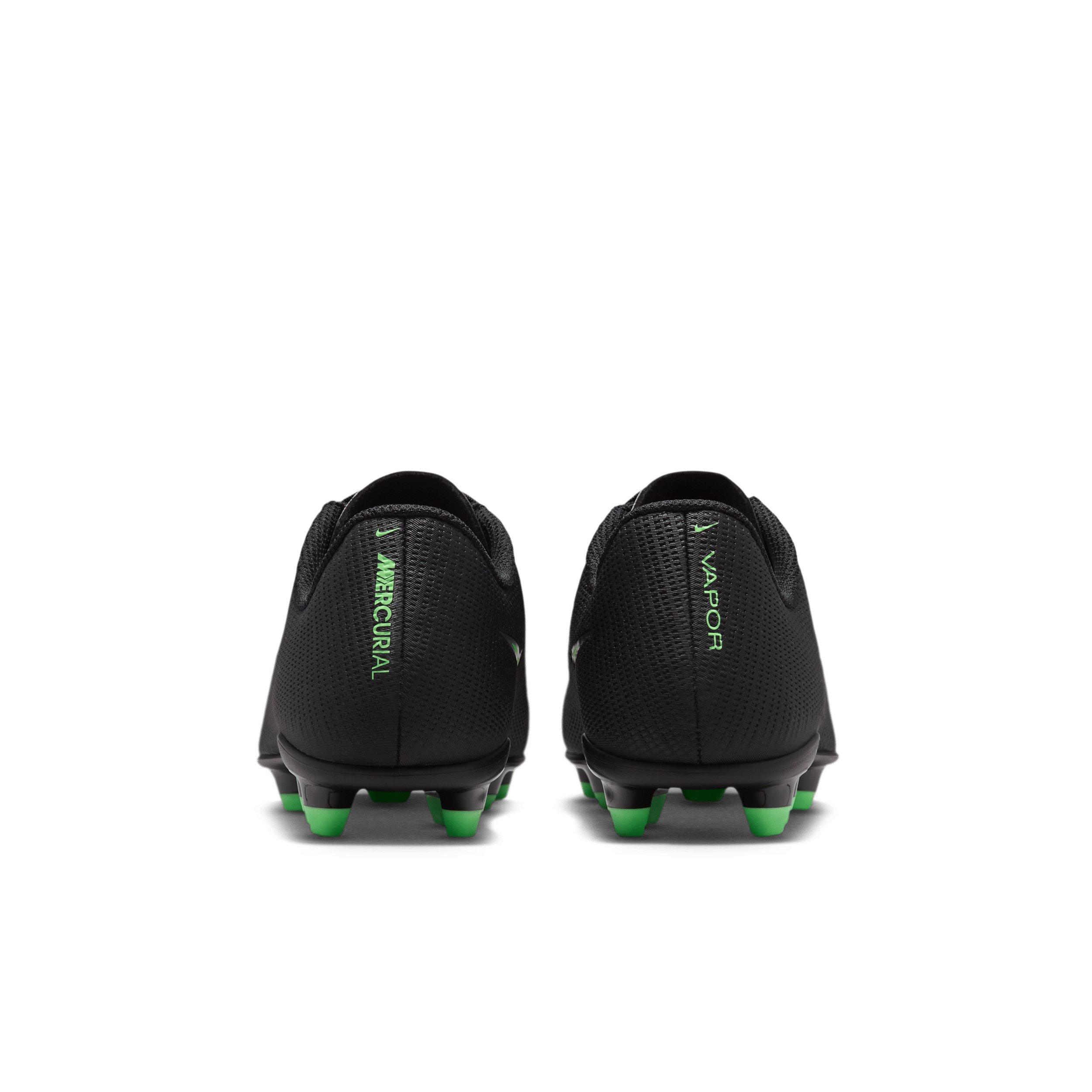 Nike Mercurial Vapor 17 Club MG "Black/Black/Illusion Green" Grade School Kids' Soccer Cleat - BLACK/BLACK/GREEN Thumbnail View 5