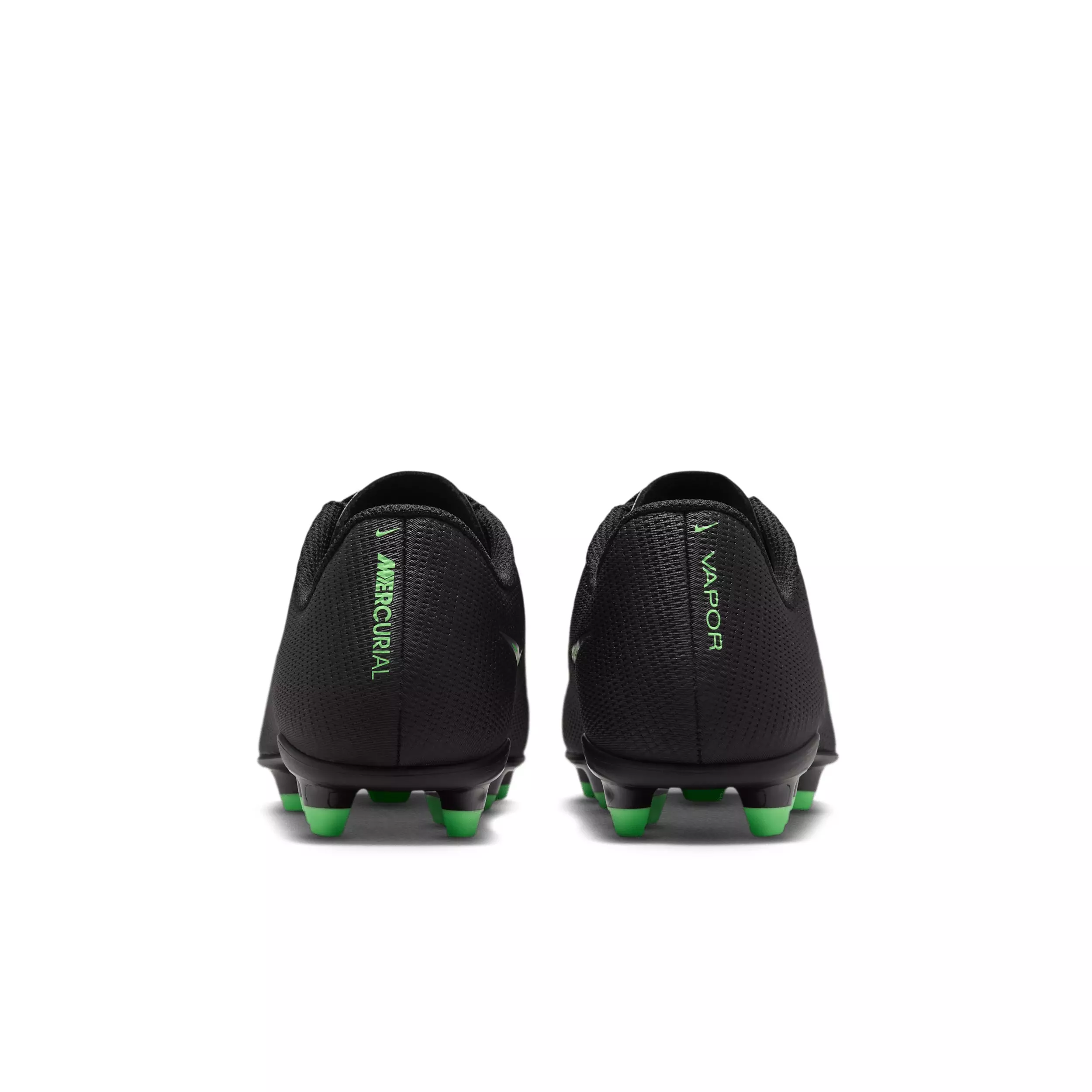 Nike Mercurial Vapor 17 Club MG "Black/Black/Illusion Green" Grade School Kids' Soccer Cleat - BLACK/BLACK/GREEN