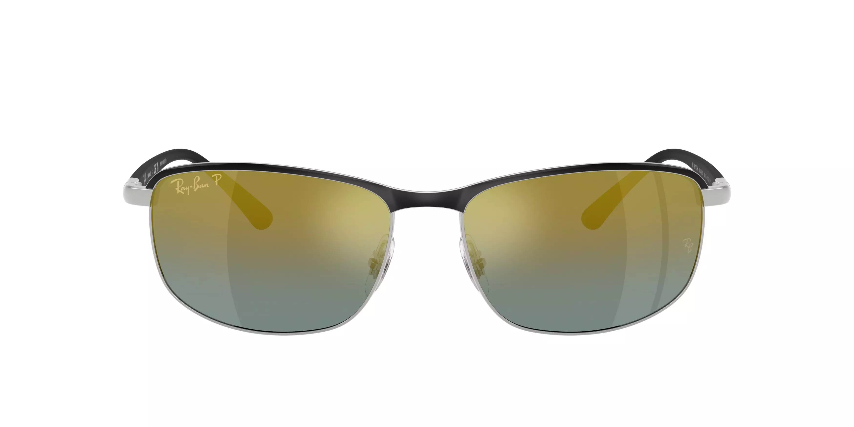 Ray-Ban RB3671CH Chromance Silver Gold Mirror Polarized Sunglasses – Black - BLACK/SILVER