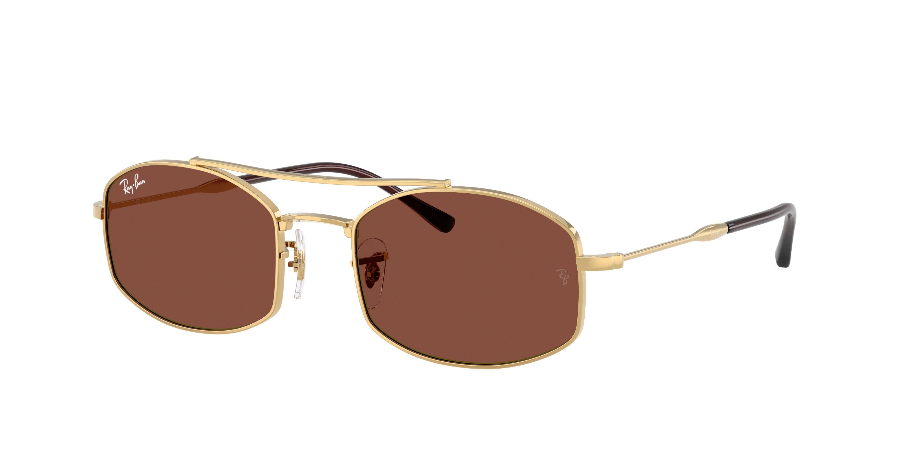 Ray-Ban RB3719 Red Sunglasses &ndash; Polished Arista Gold - GOLD/RED Thumbnail View 1