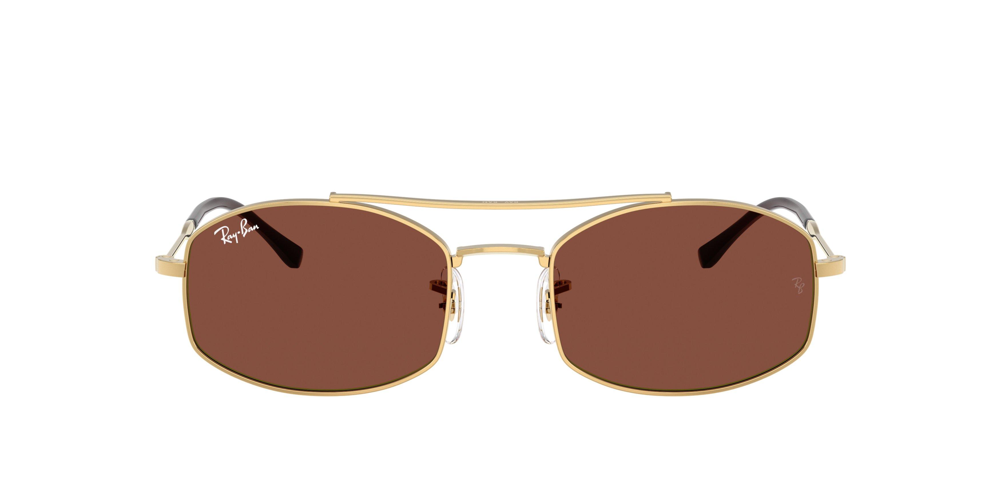 Ray-Ban RB3719 Red Sunglasses &ndash; Polished Arista Gold - GOLD/RED Thumbnail View 2