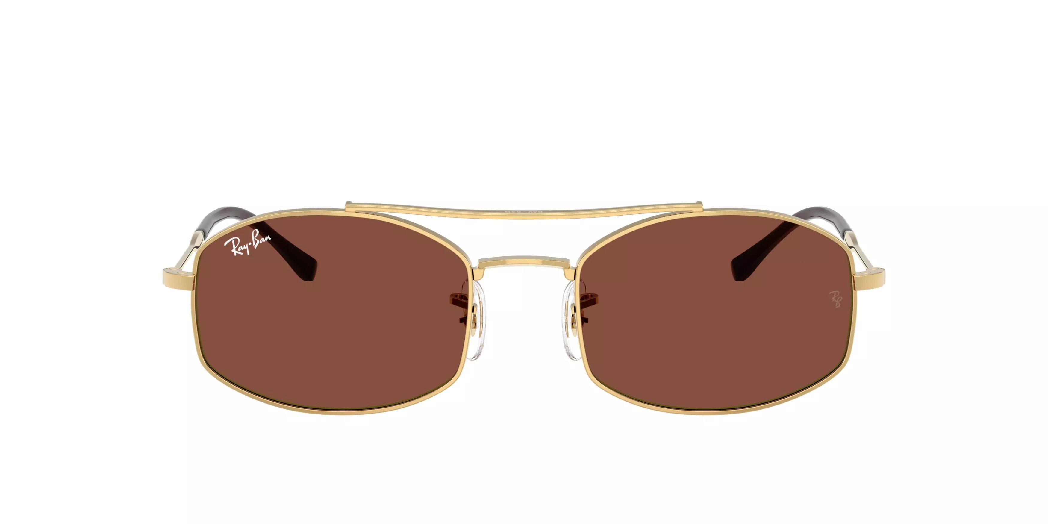 Ray-Ban RB3719 Red Sunglasses – Polished Arista Gold - GOLD/RED