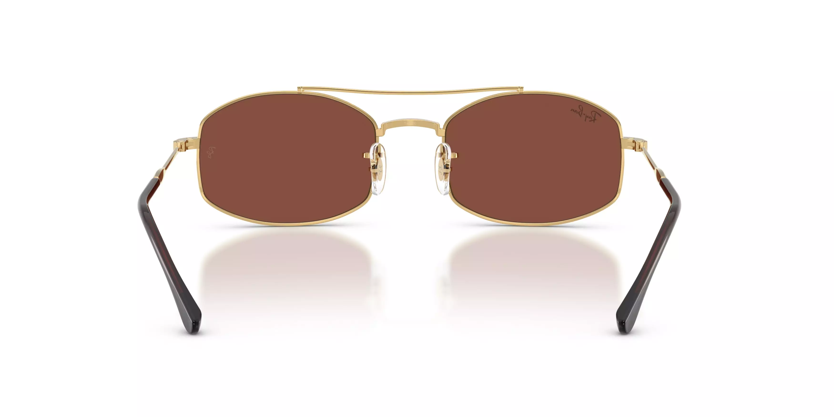 Ray-Ban RB3719 Red Sunglasses – Polished Arista Gold - GOLD/RED