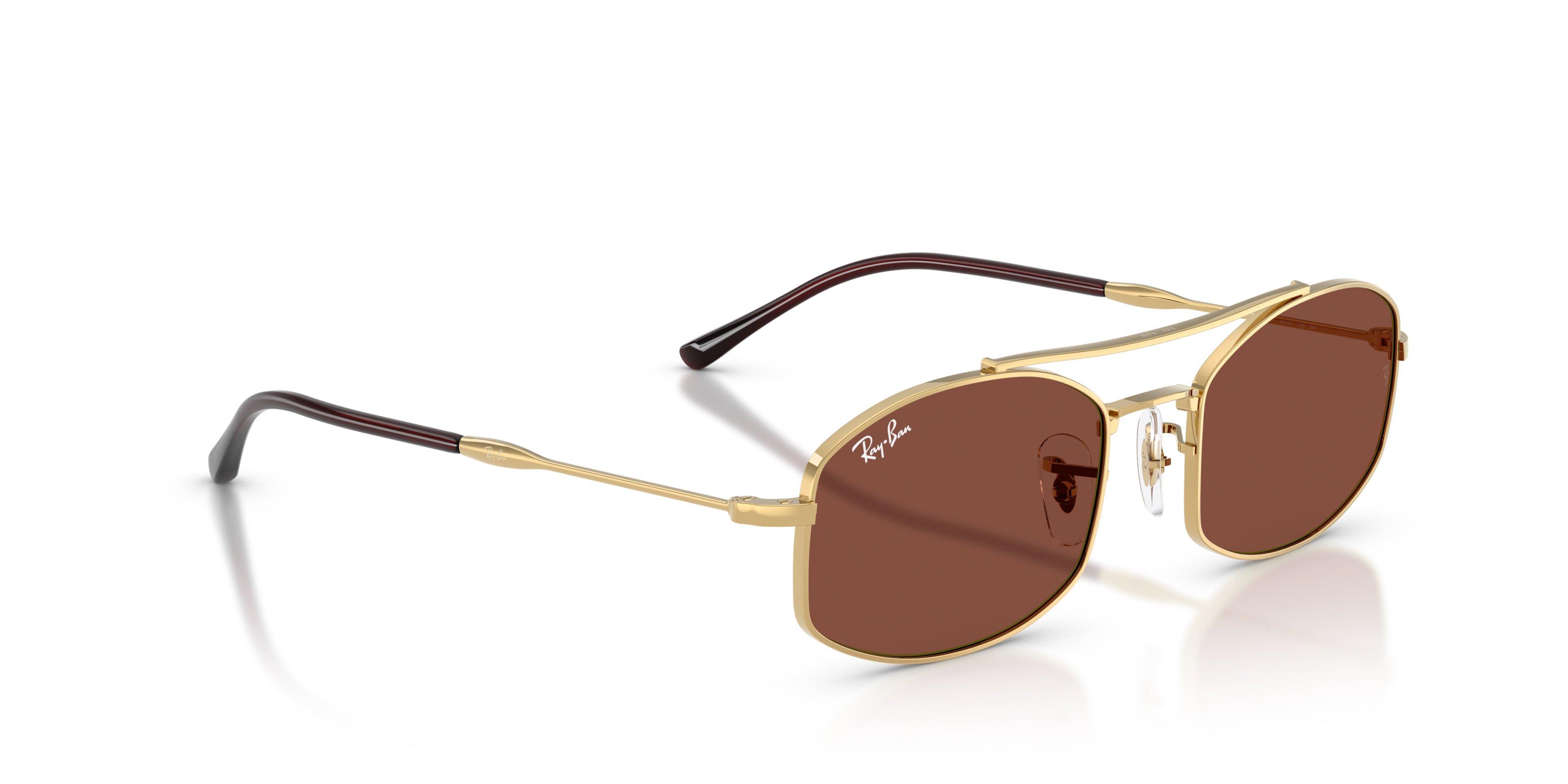 Ray-Ban RB3719 Red Sunglasses &ndash; Polished Arista Gold - GOLD/RED Thumbnail View 4
