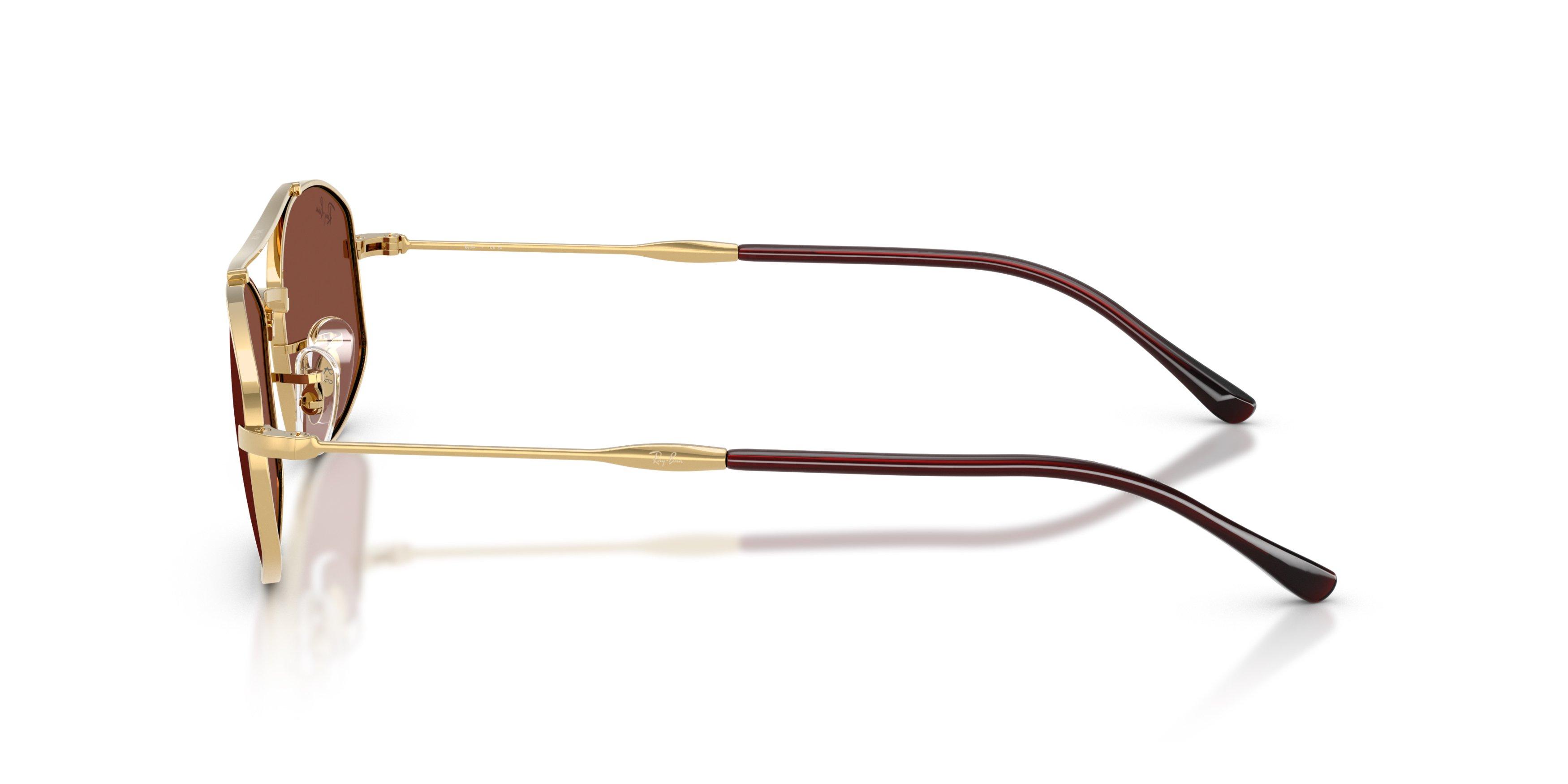 Ray-Ban RB3719 Red Sunglasses &ndash; Polished Arista Gold - GOLD/RED Thumbnail View 5