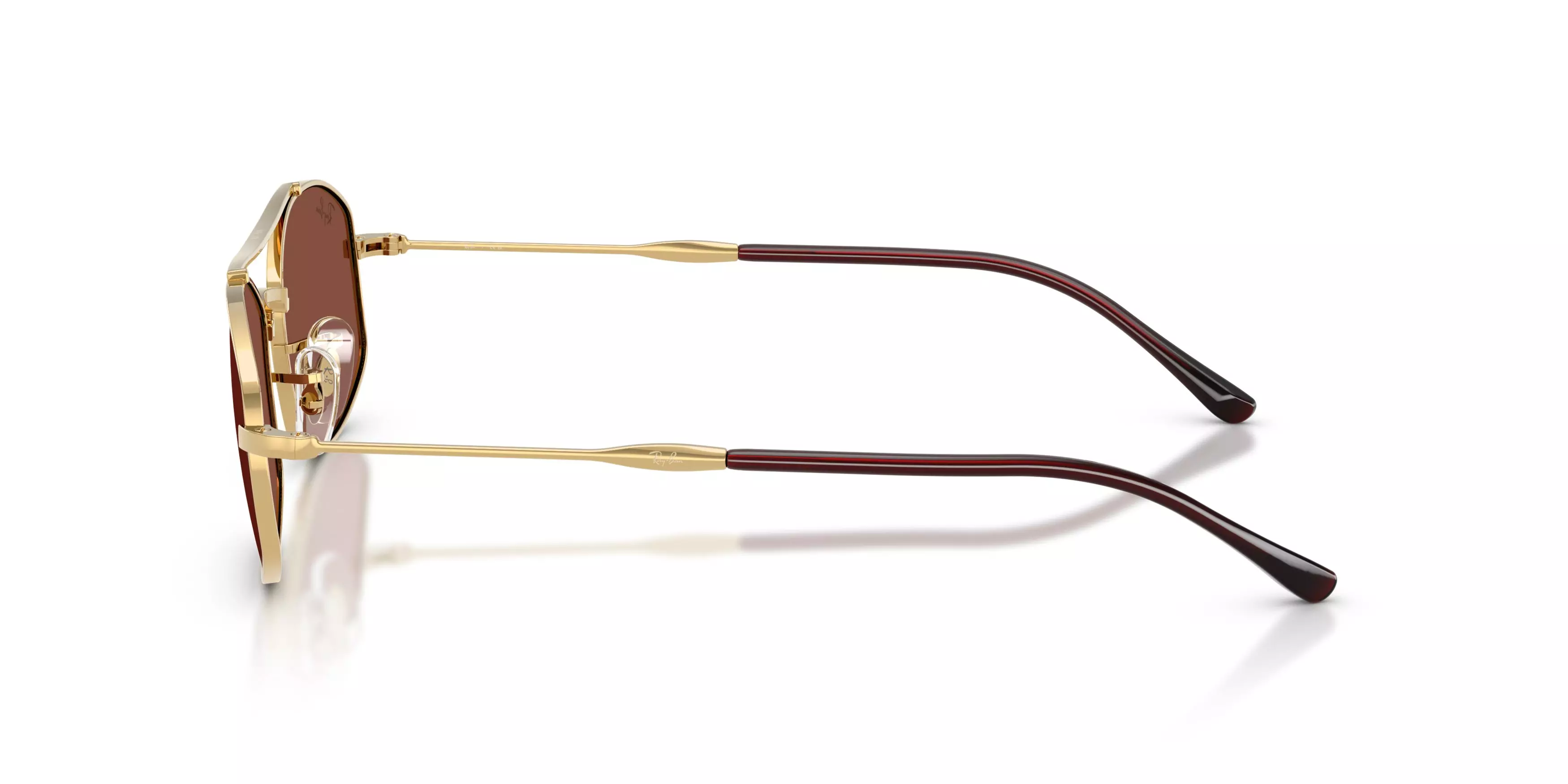 Ray-Ban RB3719 Red Sunglasses – Polished Arista Gold - GOLD/RED