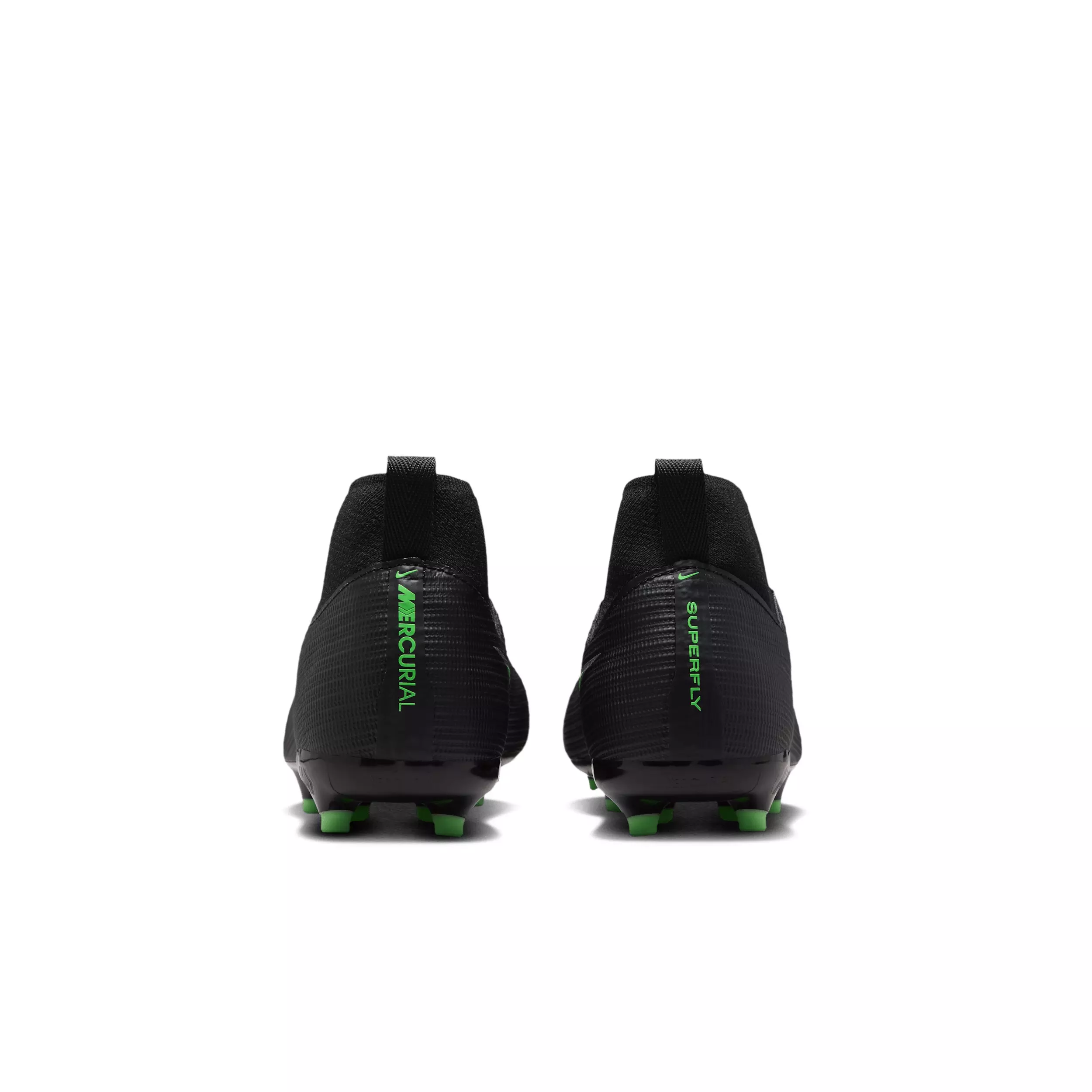 Nike Mercurial Superfly 11 Academy MG "Black/Black/Illusion Green" Grade School Kids' Soccer Cleat - BLACK/BLACK/GREEN