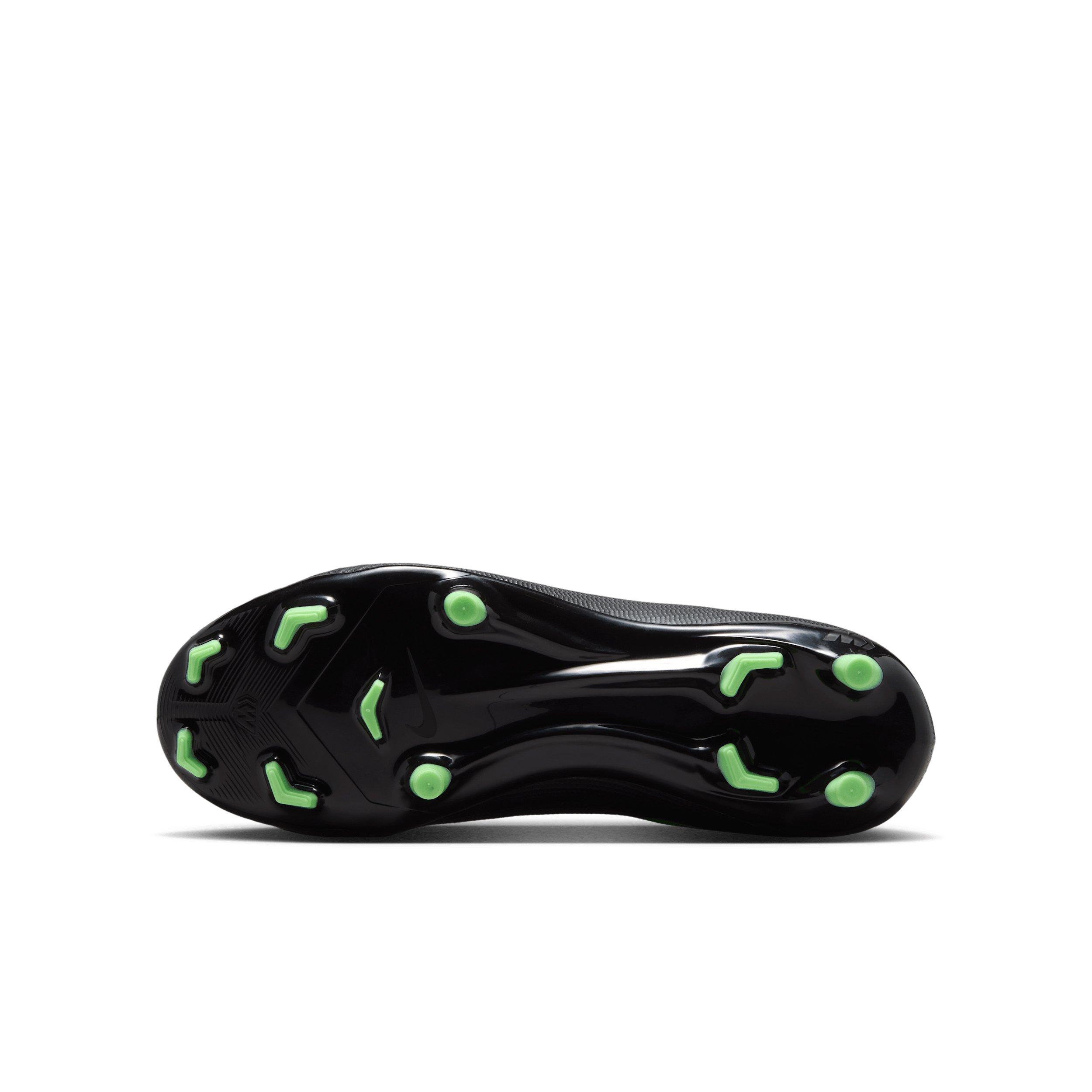 Nike Mercurial Superfly 11 Academy MG "Black/Black/Illusion Green" Grade School Kids' Soccer Cleat - BLACK/BLACK/GREEN