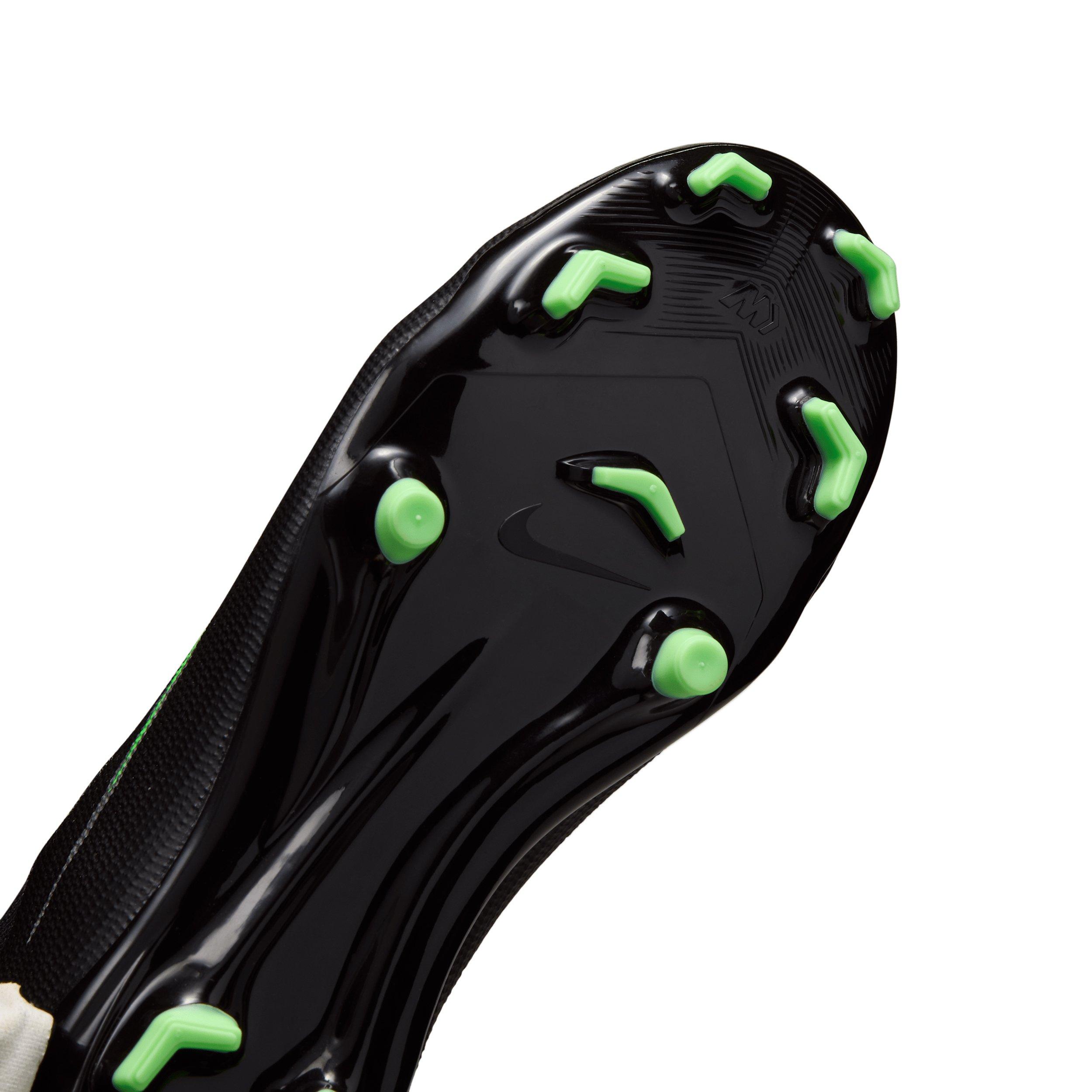 Nike Mercurial Superfly 11 Academy MG "Black/Black/Illusion Green" Grade School Kids' Soccer Cleat - BLACK/BLACK/GREEN