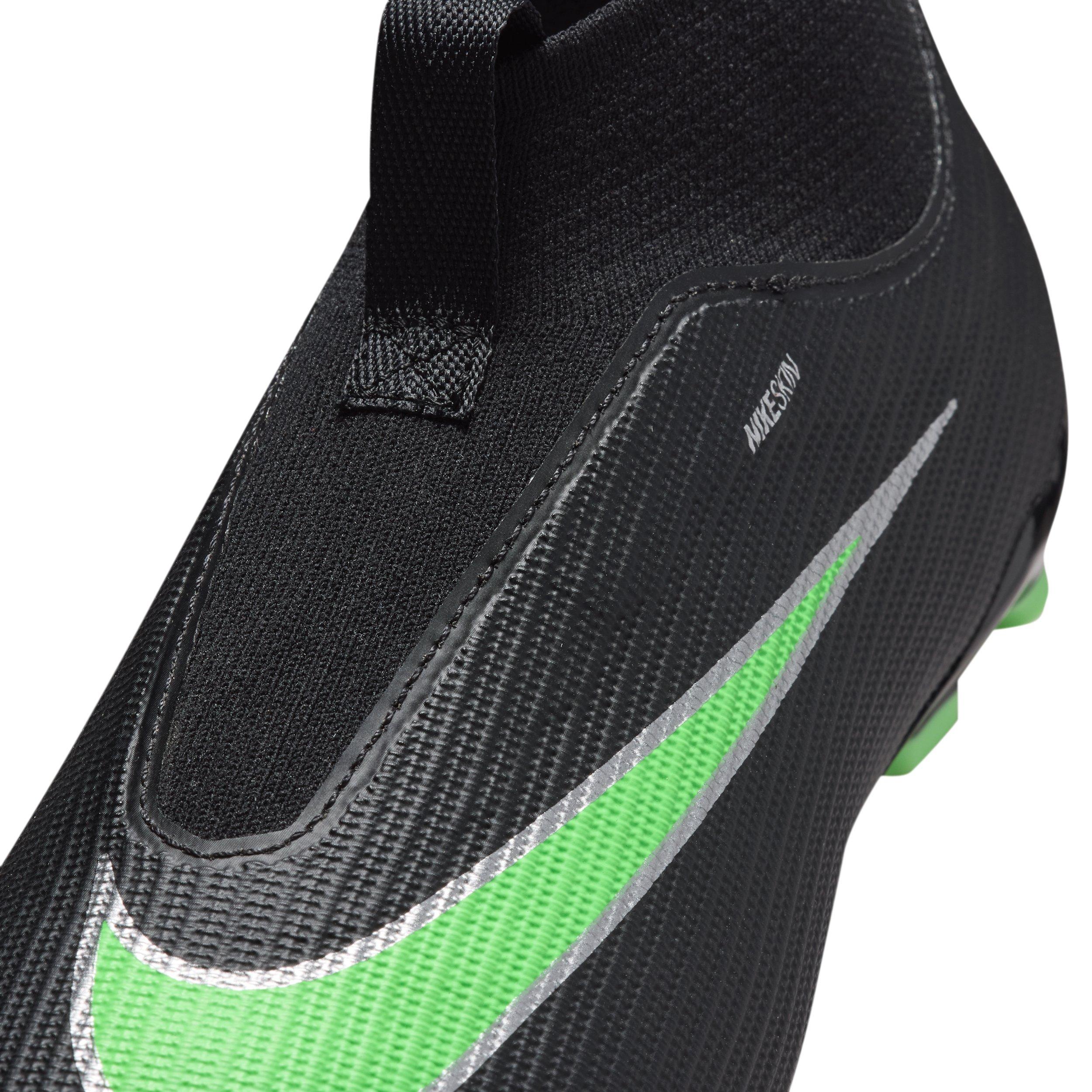 Nike Mercurial Superfly 11 Academy MG "Black/Black/Illusion Green" Grade School Kids' Soccer Cleat - BLACK/BLACK/GREEN