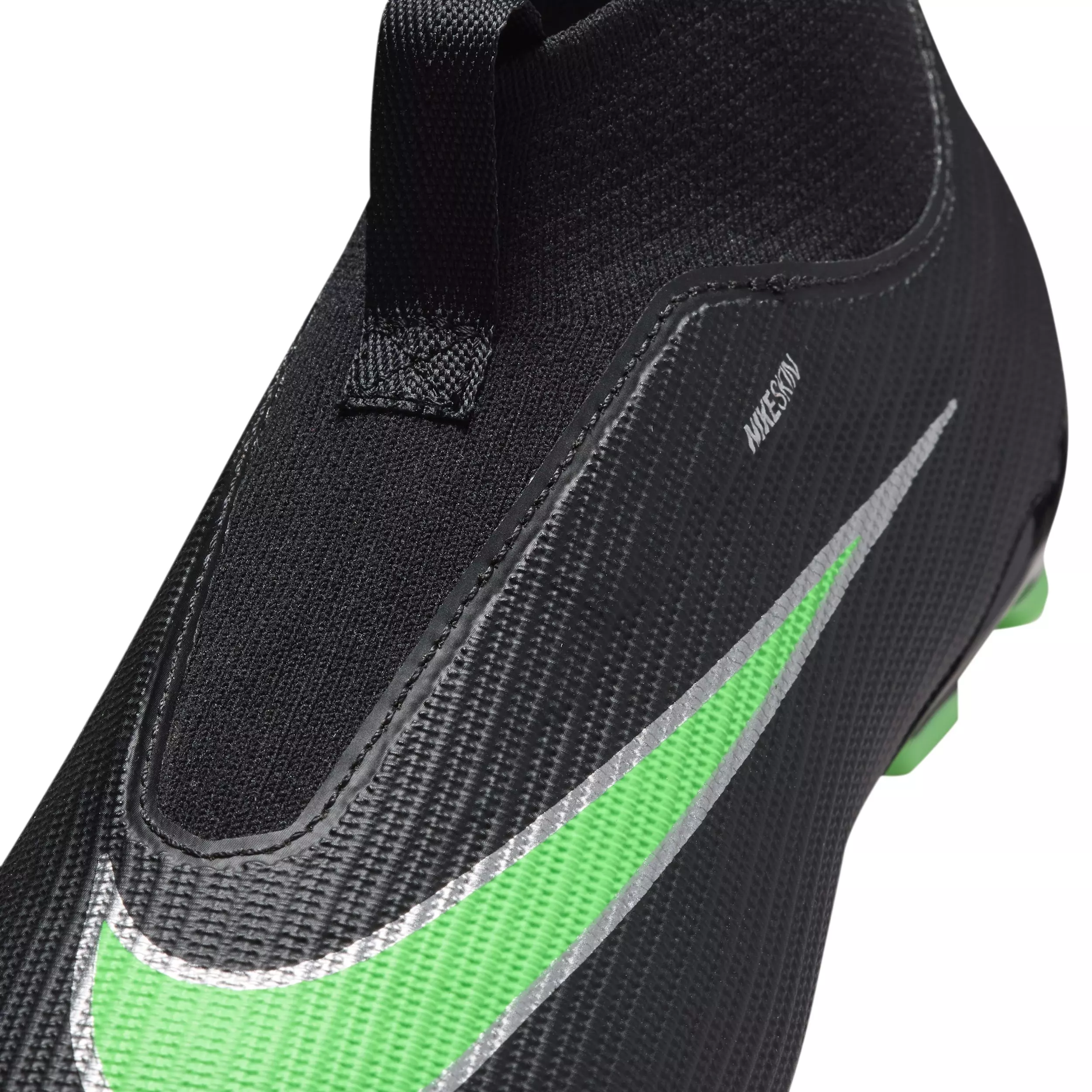 Nike Mercurial Superfly 11 Academy MG "Black/Black/Illusion Green" Grade School Kids' Soccer Cleat - BLACK/BLACK/GREEN