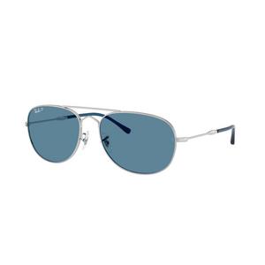 Ray-Ban Bain Bridge Blue Polarized Sunglasses – Silver