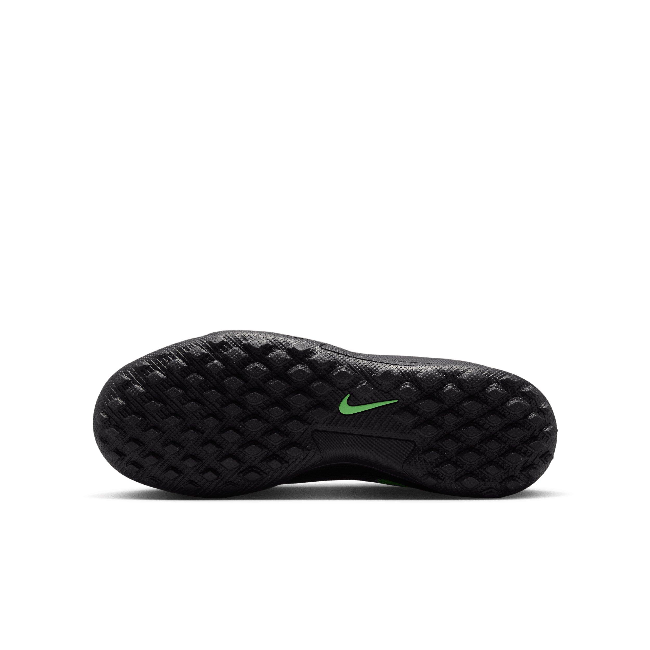 Nike Mercurial Superfly 11 Academy Turf "Black/Black/Illusion Green" Grade School Kids' Soccer Shoe - BLACK/BLACK/GREEN