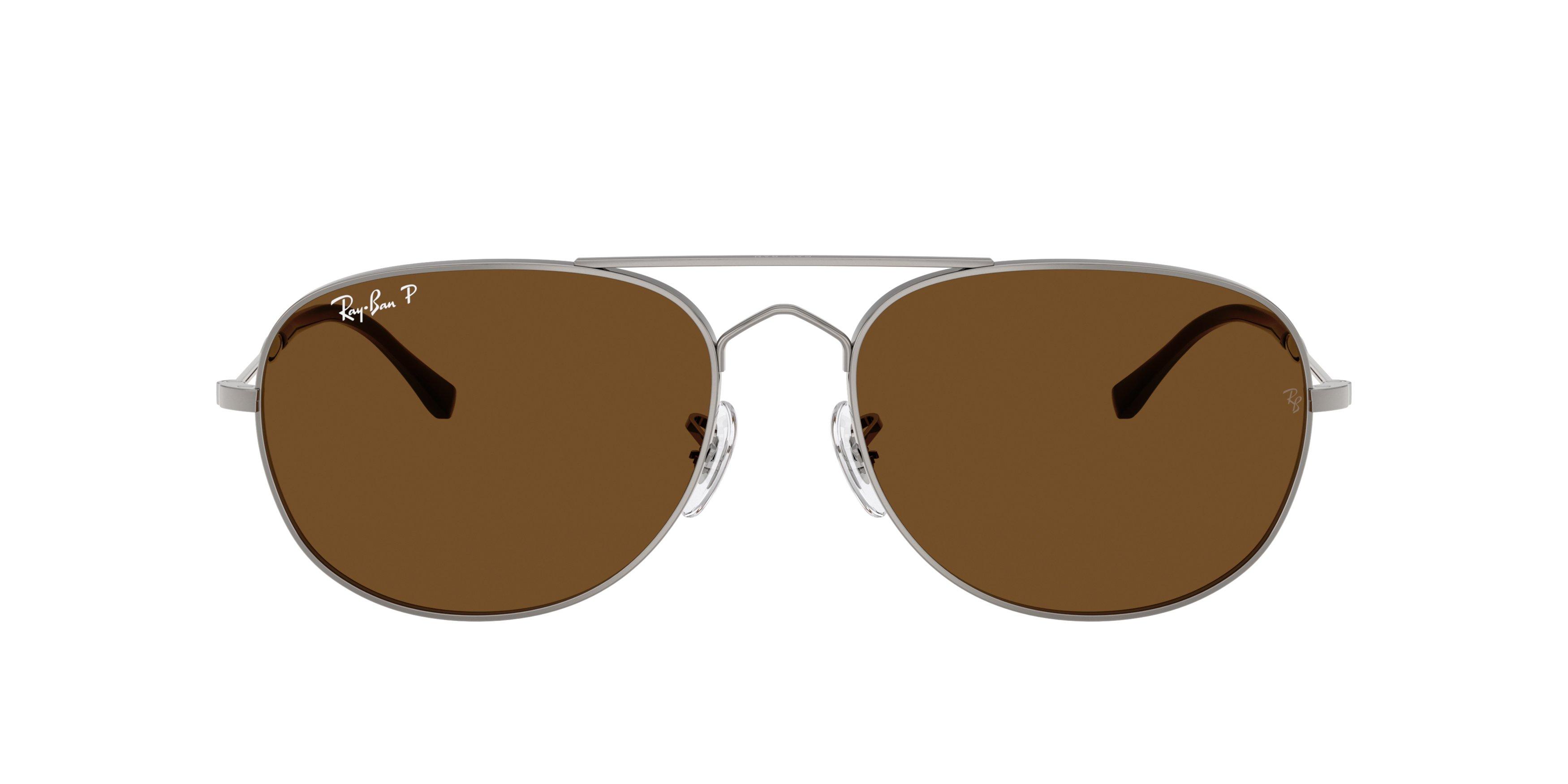 Ray-Ban Bain Bridge Brown Polarized Sunglasses &ndash; Gunmetal - GREY Thumbnail View 2