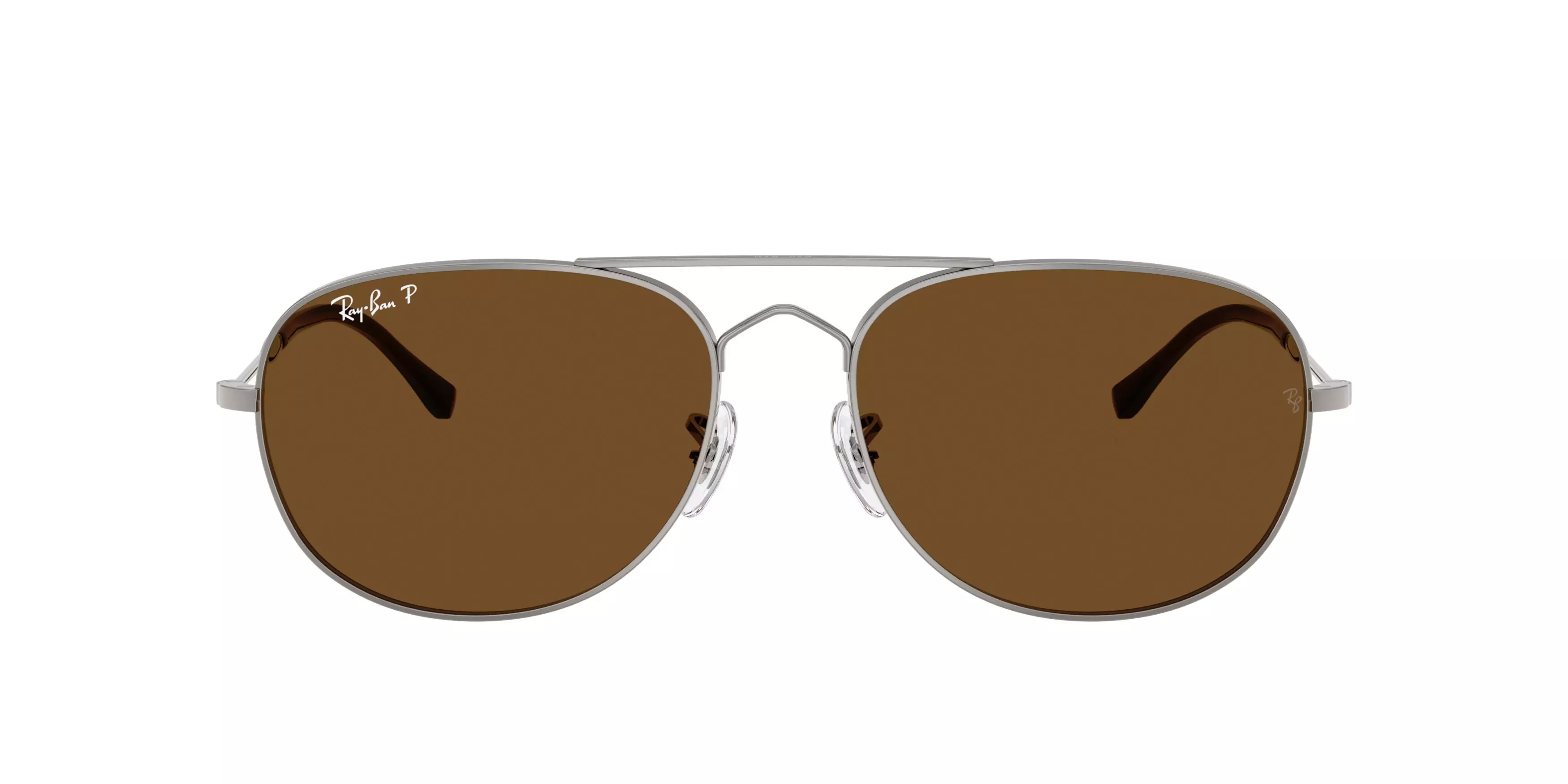 Ray-Ban Bain Bridge Brown Polarized Sunglasses – Gunmetal - GREY
