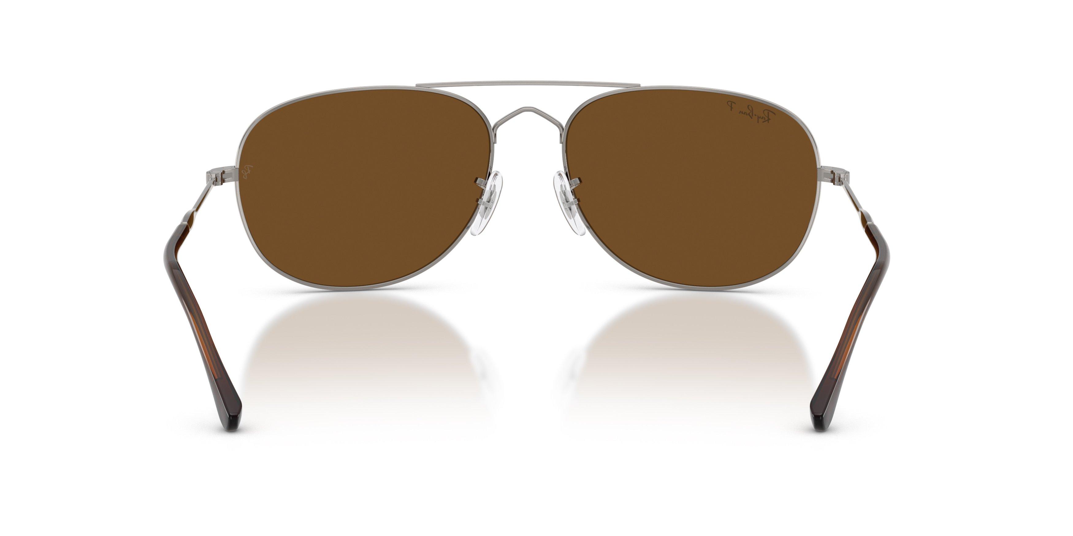 Ray-Ban Bain Bridge Brown Polarized Sunglasses &ndash; Gunmetal - GREY Thumbnail View 3