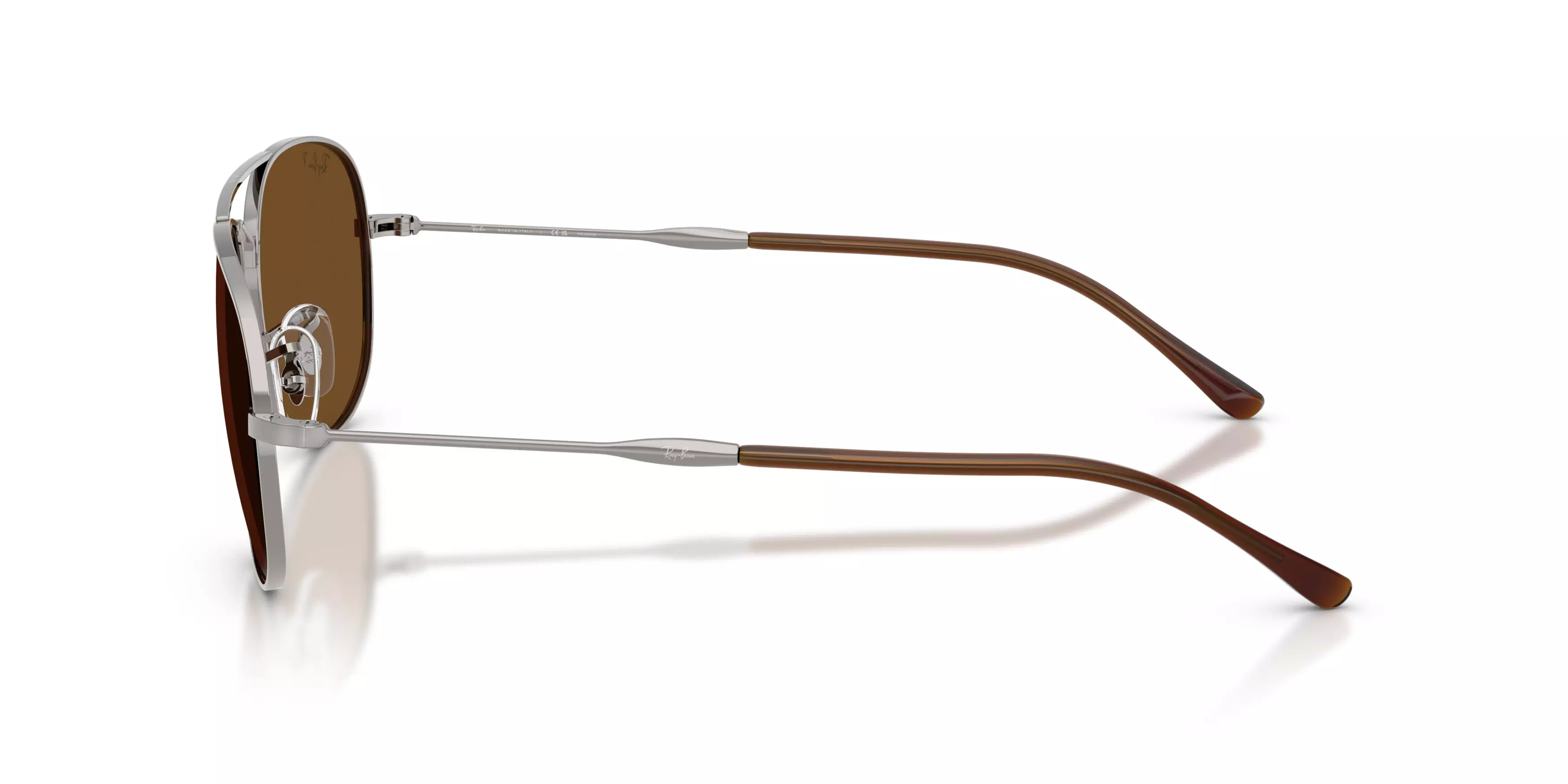 Ray-Ban Bain Bridge Brown Polarized Sunglasses – Gunmetal - GREY