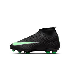 Nike Mercurial Superfly 11 Club MG "Black/Black/Illusion Green" Grade School Kids' Soccer Cleat