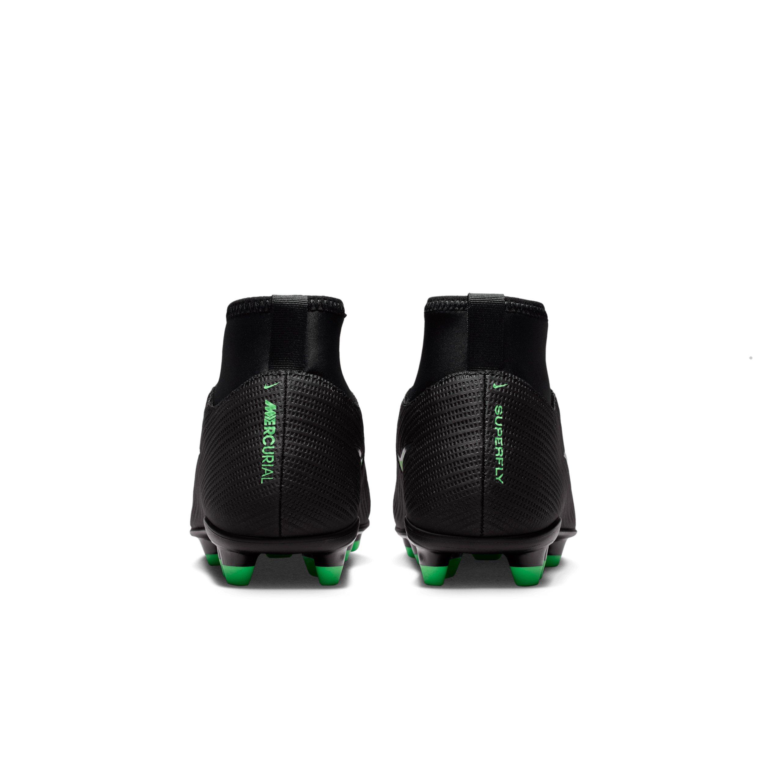 Nike Mercurial Superfly 11 Club MG "Black/Black/Illusion Green" Grade School Kids' Soccer Cleat - BLACK/BLACK/GREEN Thumbnail View 5