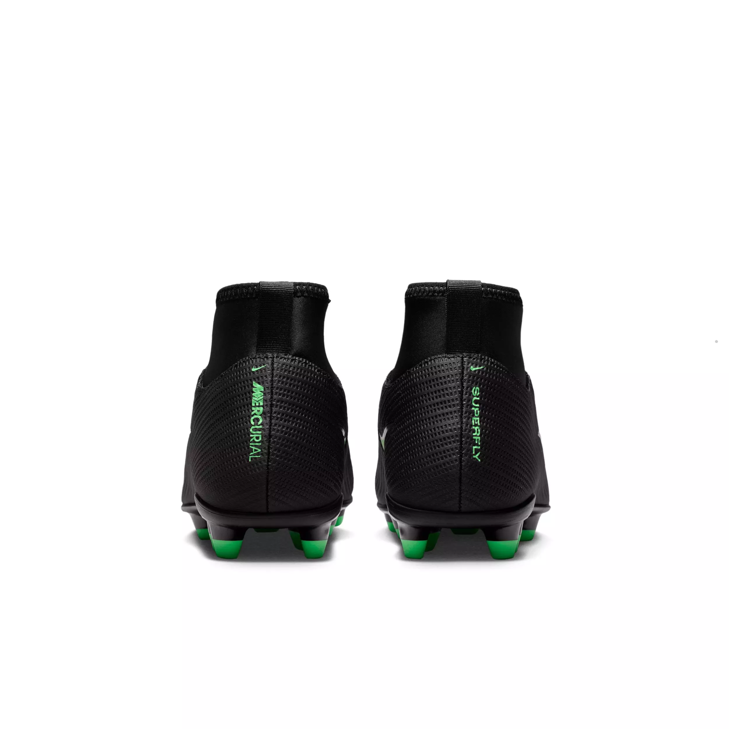 Nike Mercurial Superfly 11 Club MG "Black/Black/Illusion Green" Grade School Kids' Soccer Cleat - BLACK/BLACK/GREEN