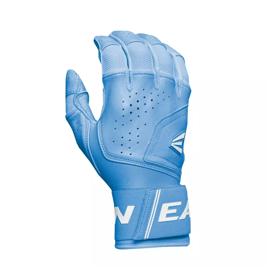 Easton Mav Pro Locked-In Baseball Batting Gloves - Columbia Blue - COLUMBIA BLUE