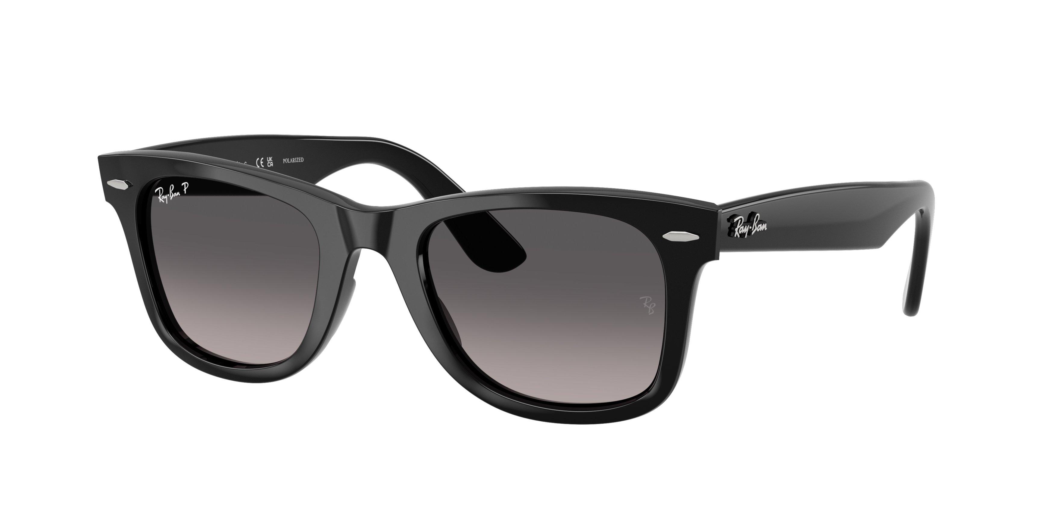 Ray-Ban Wayfarer Ease Gray Polar Gradient Sunglasses &ndash; Black - BLACK/GREY Thumbnail View 1