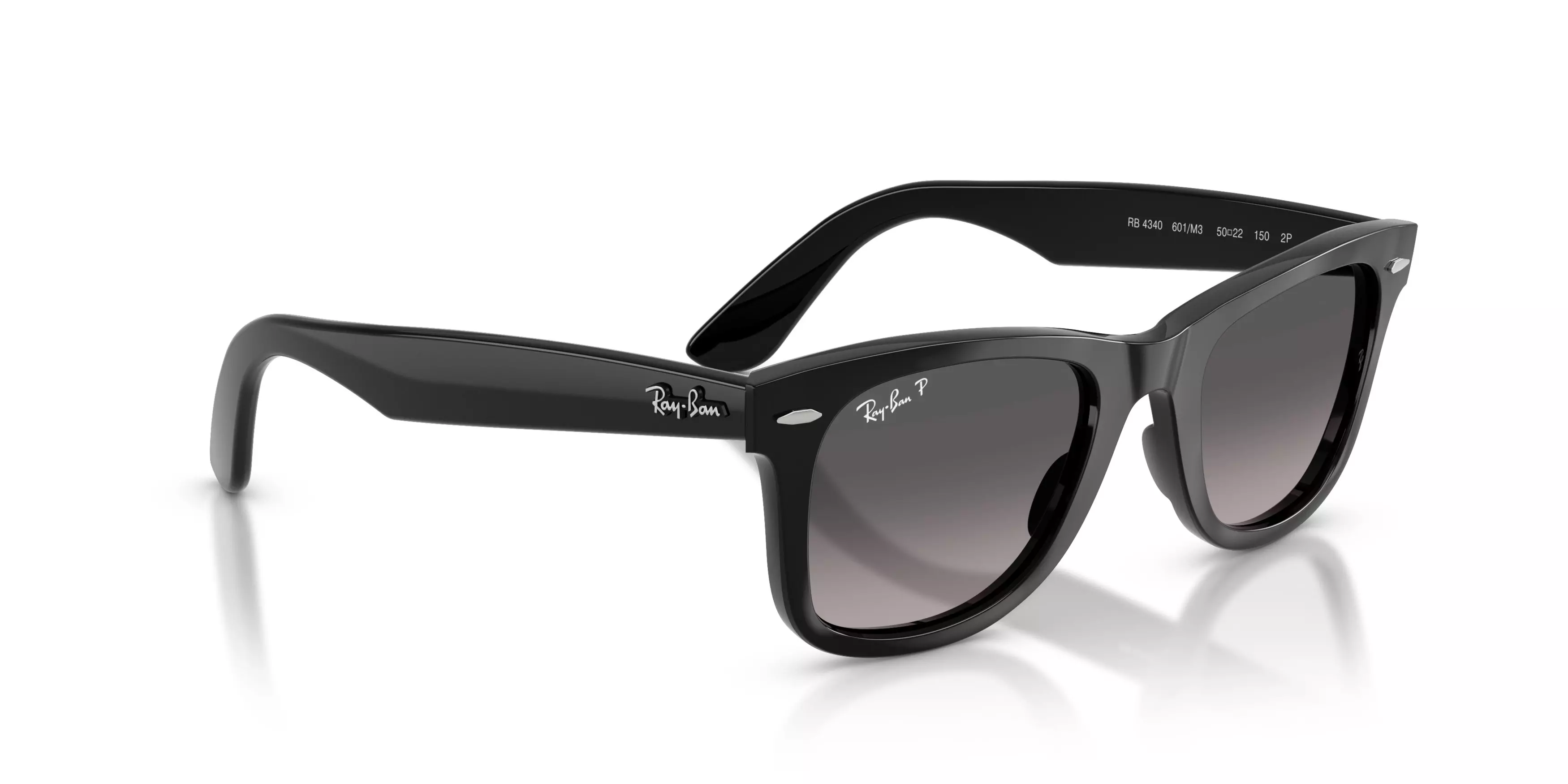 Ray-Ban Wayfarer Ease Gray Polar Gradient Sunglasses &ndash; Black - BLACK/GREY