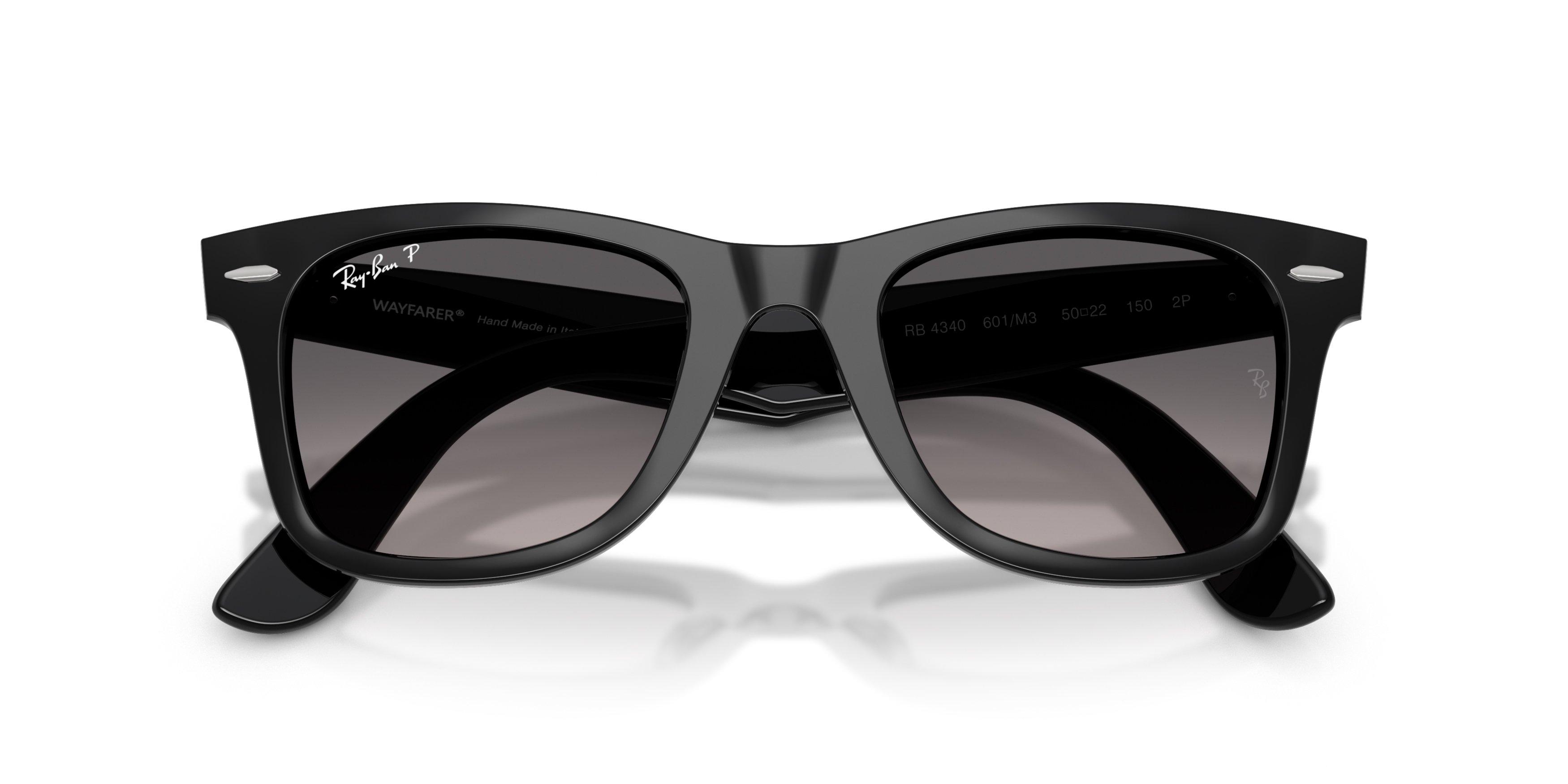 Ray-Ban Wayfarer Ease Gray Polar Gradient Sunglasses &ndash; Black - BLACK/GREY Thumbnail View 6