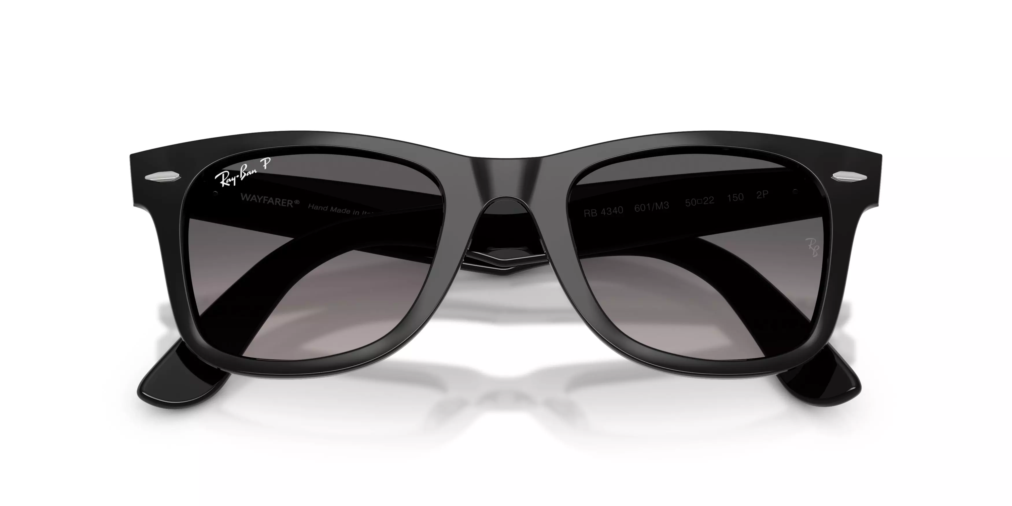 Ray-Ban Wayfarer Ease Gray Polar Gradient Sunglasses &ndash; Black - BLACK/GREY