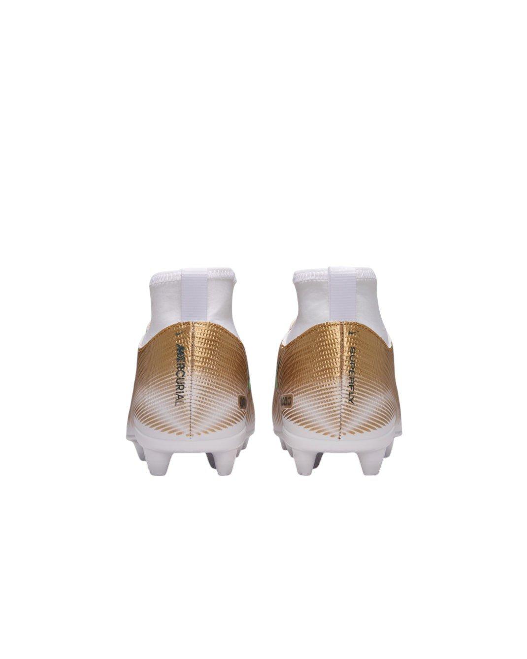 Nike Mercurial Superfly 11 Club MG "Metallic Gold/Green Glow" Grade School Kids' Soccer Cleat - GOLD/GREEN