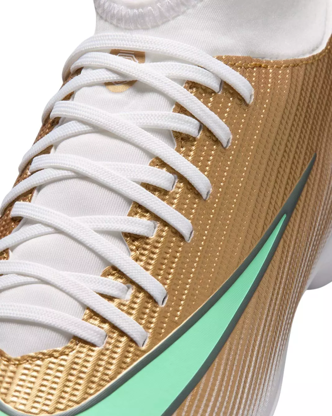 Nike Mercurial Superfly 11 Club MG "Metallic Gold/Green Glow" Grade School Kids' Soccer Cleat - GOLD/GREEN