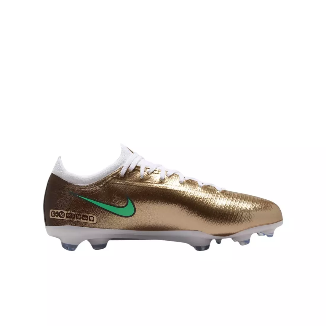 Nike Mercurial Vapor 17 Pro FG "Metallic Gold/Green Glow" Grade School Kids' Soccer Cleat - GOLD/GREEN