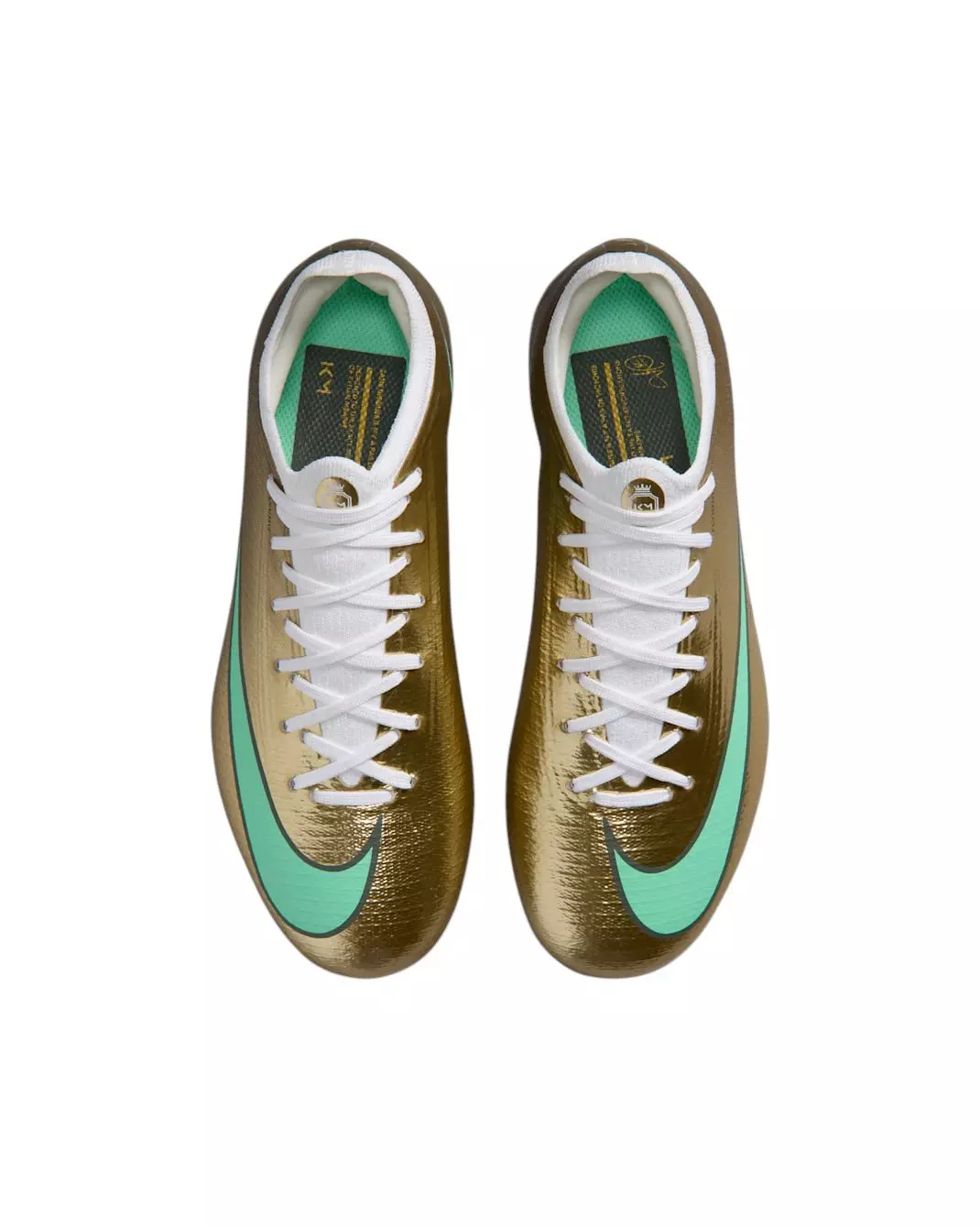 Nike Mercurial Vapor 17 Pro FG "Metallic Gold/Green Glow" Grade School Kids' Soccer Cleat - GOLD/GREEN